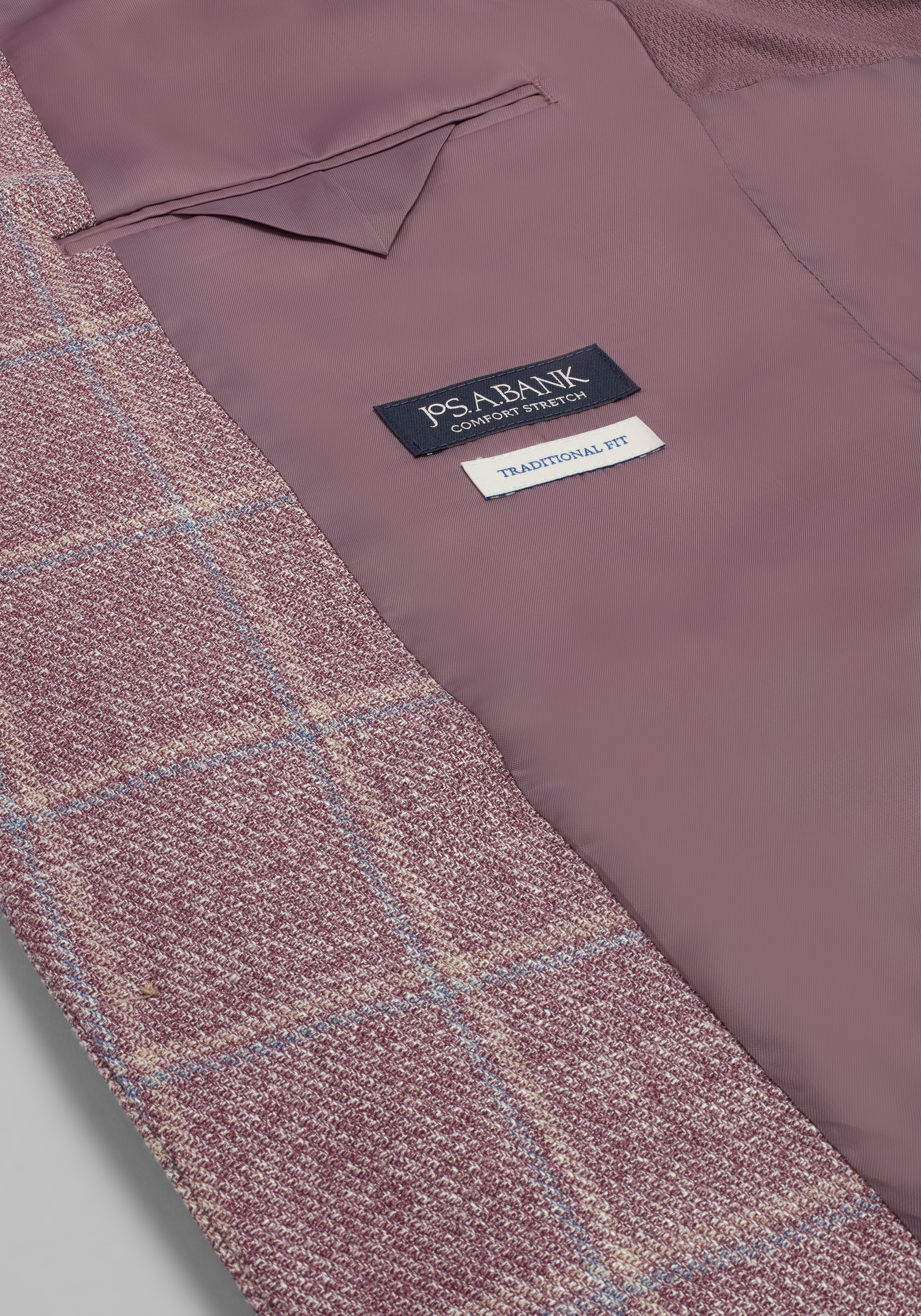 Jos. A. Bank Traditional Fit Comfort Stretch Windowpane Plaid Sportcoat
