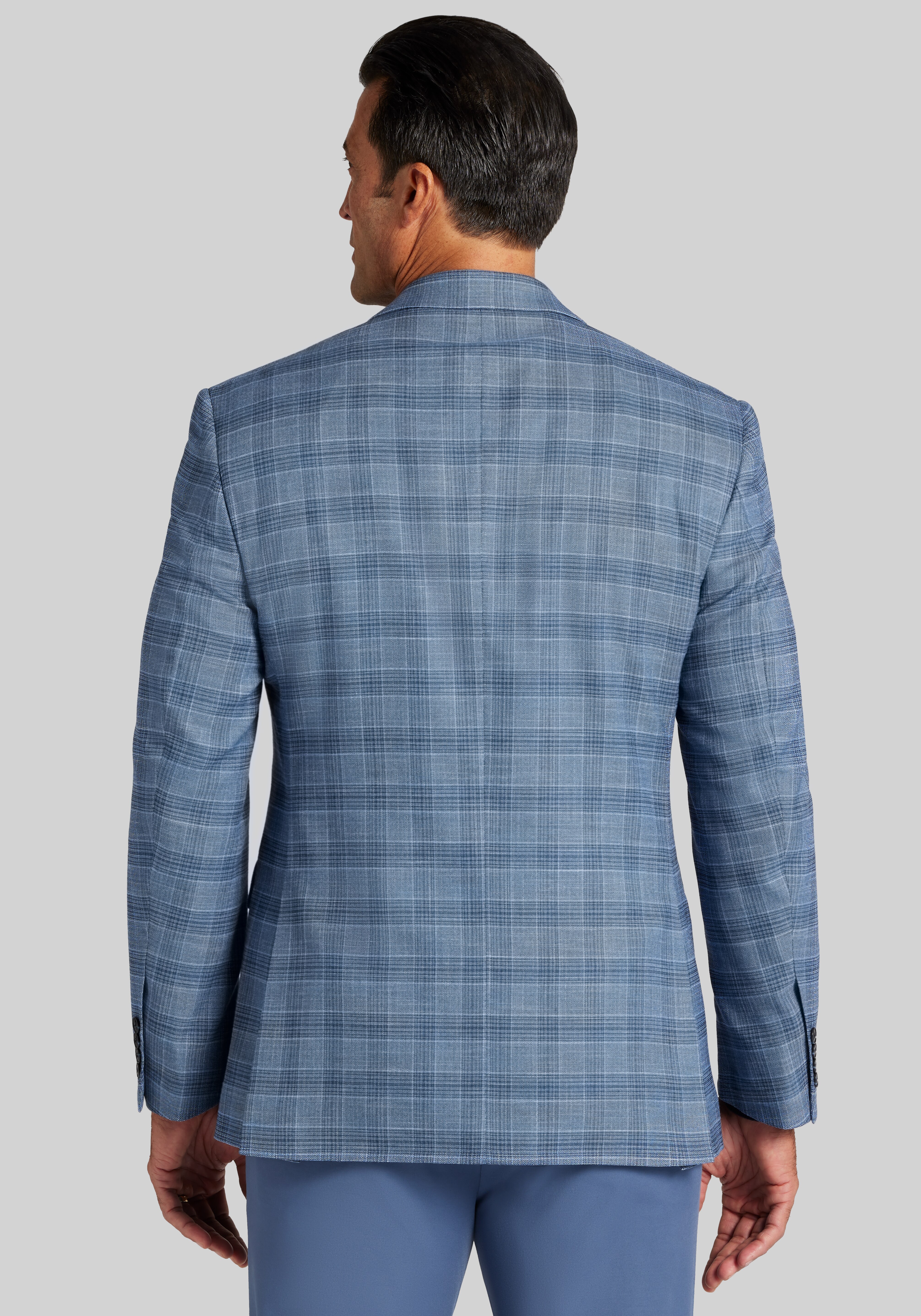 Jos. A. Bank Comfort Stretch Traditional Fit Plaid Sportcoat
