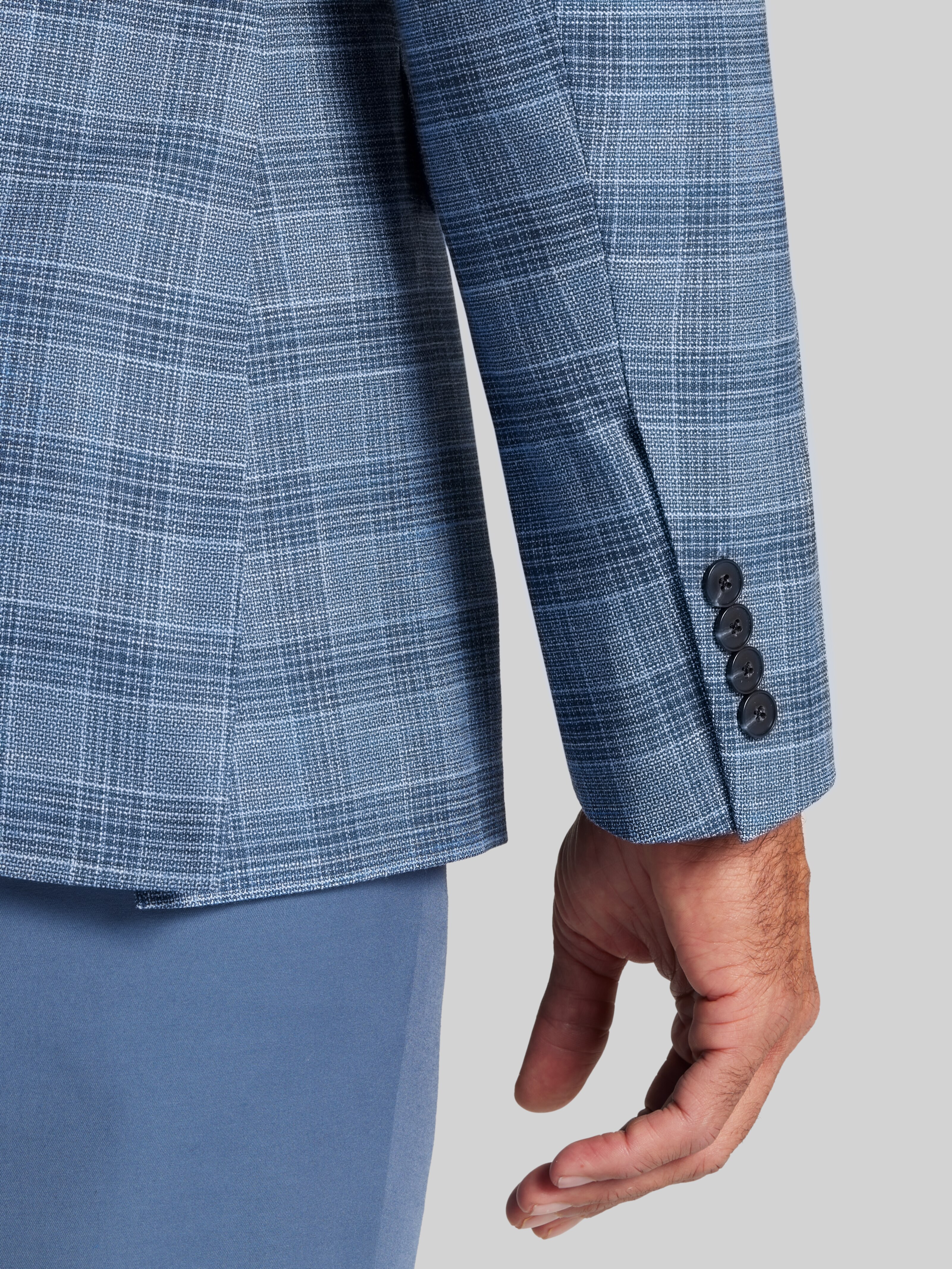 Jos. A. Bank Comfort Stretch Traditional Fit Plaid Sportcoat