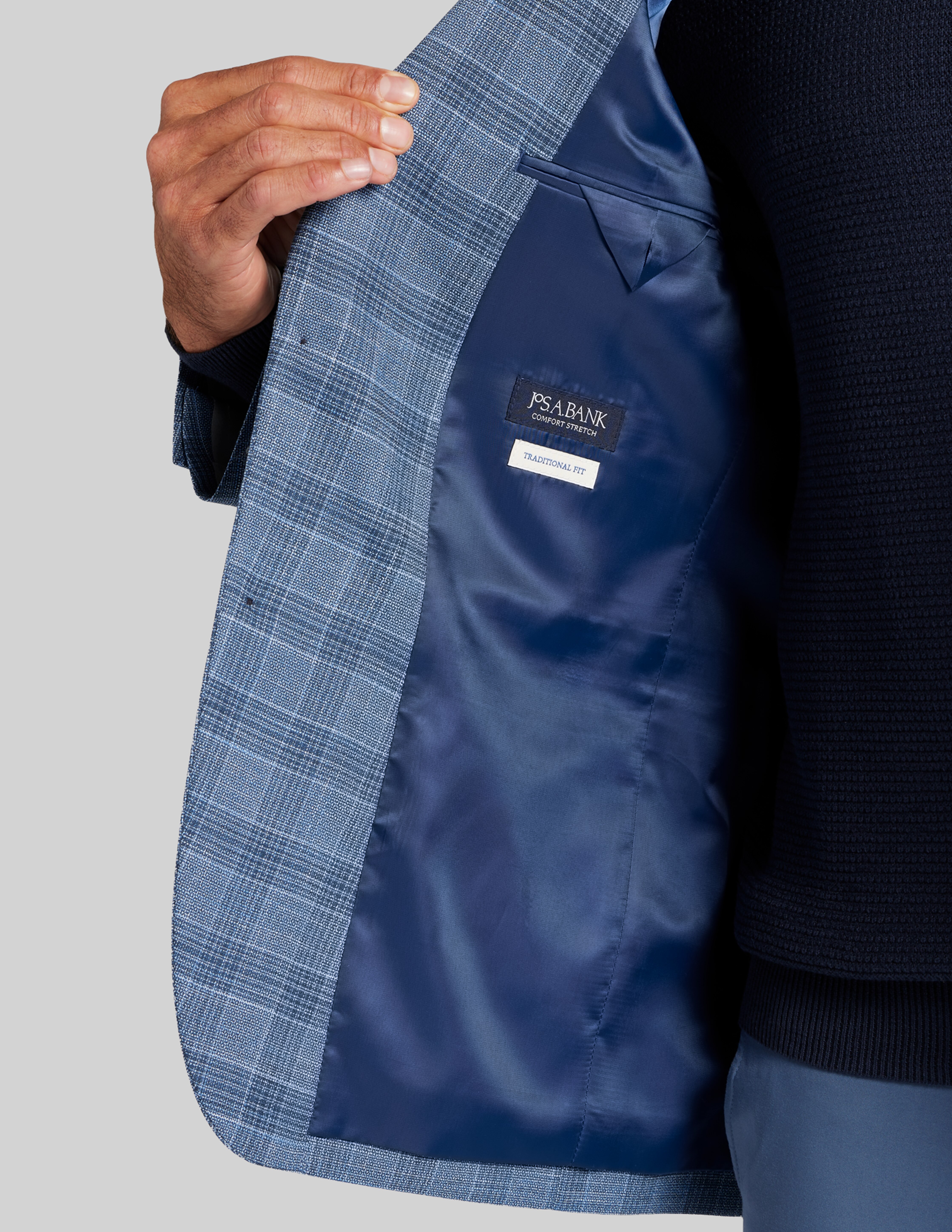 Jos. A. Bank Comfort Stretch Traditional Fit Plaid Sportcoat