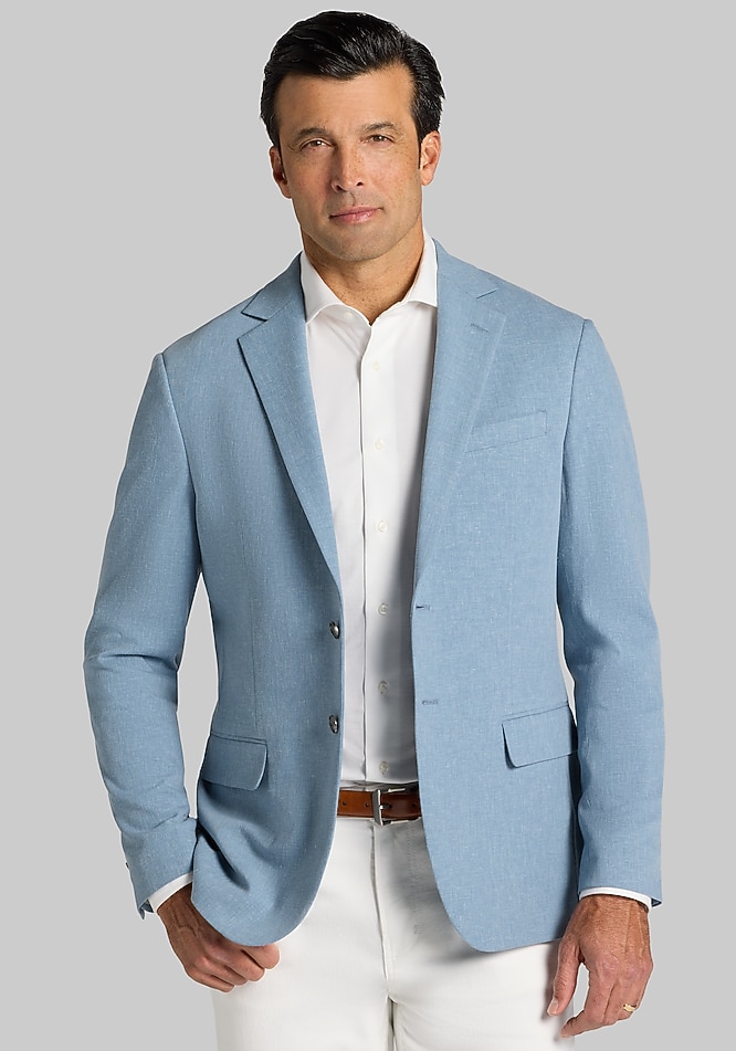 Jos. A. Bank Tailored Comfort Stretch Fit Linen Blend Sportcoat