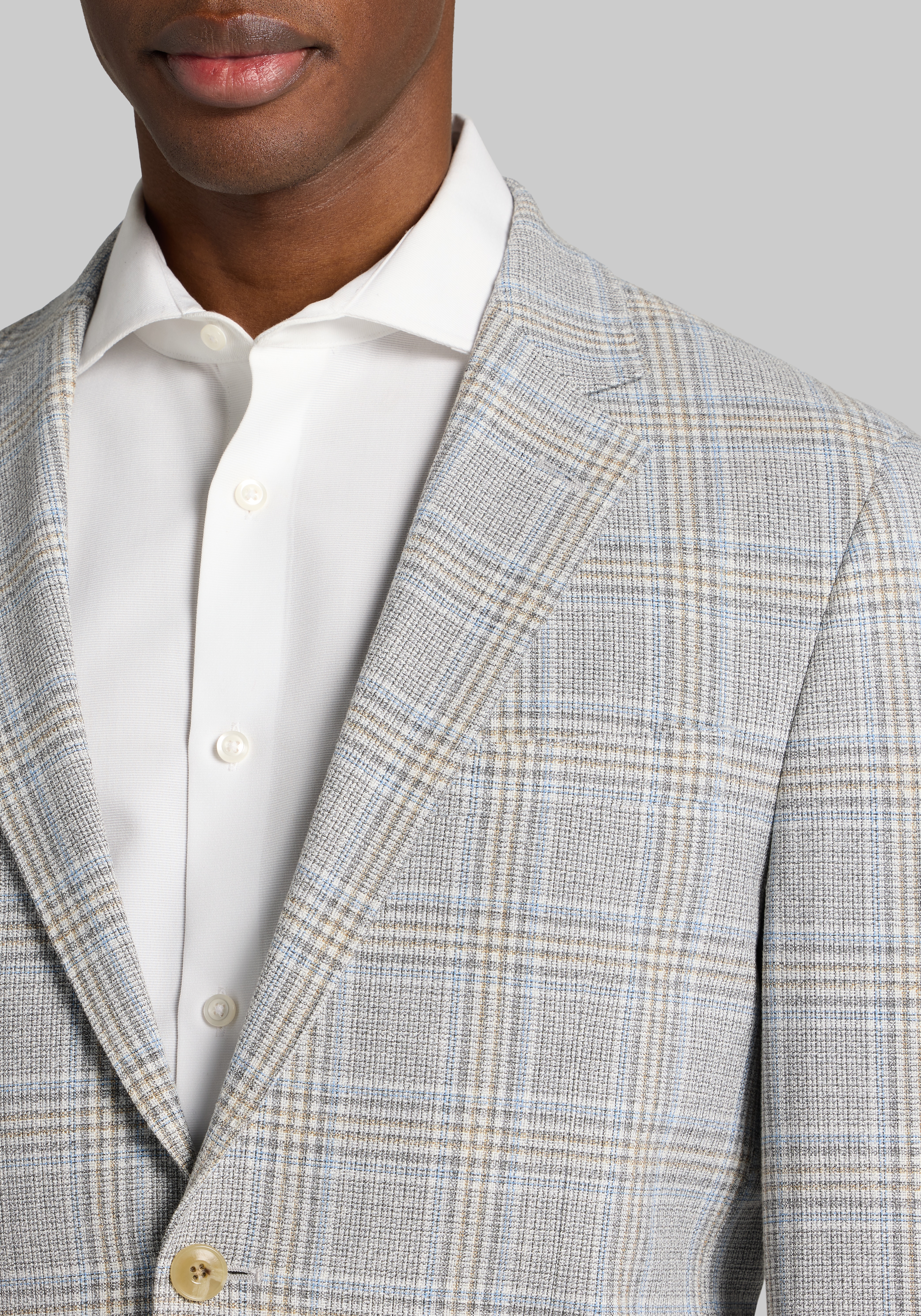 Jos. A. Bank Slim Fit Comfort Stretch Plaid Sportcoat