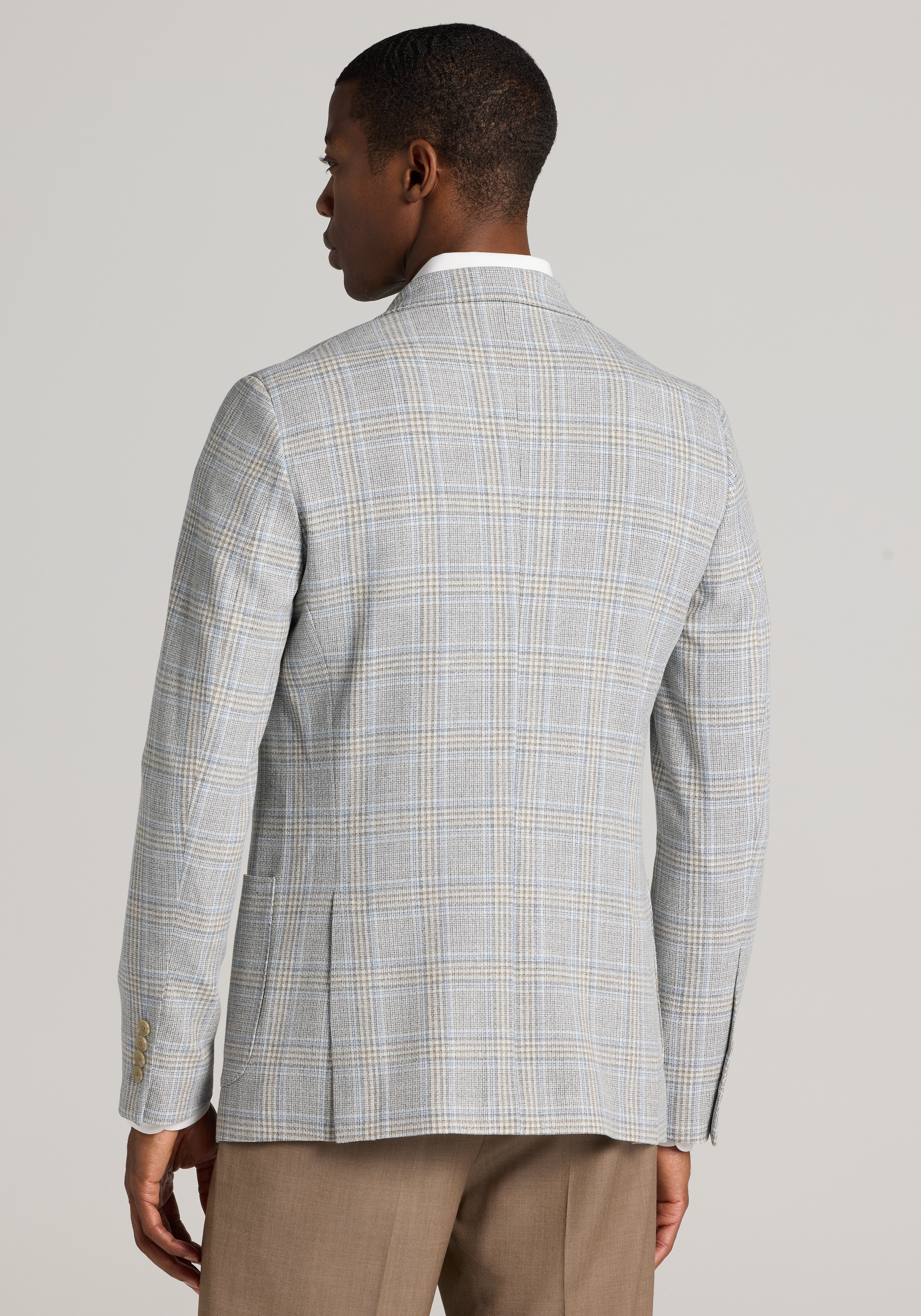 Jos. A. Bank Slim Fit Comfort Stretch Plaid Sportcoat