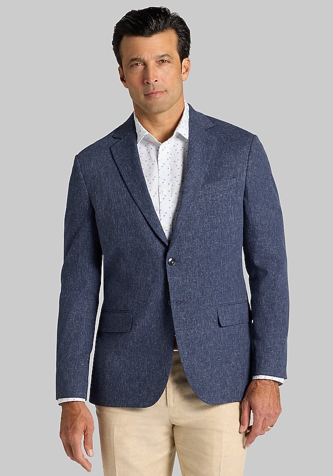 Jos. A. Bank Tailored Comfort Stretch Fit Linen Blend Sportcoat