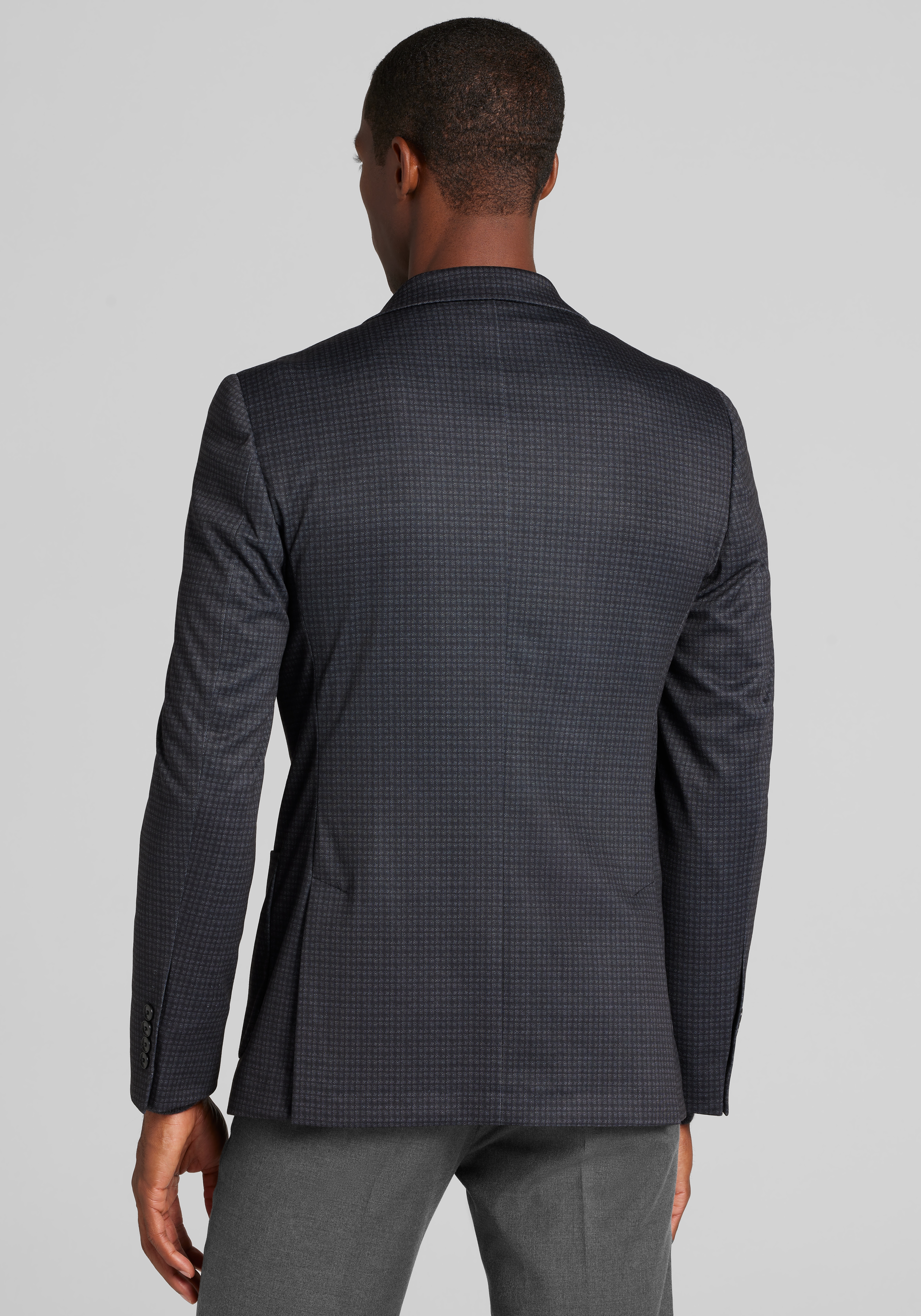 Jos. A. Bank Comfort Stretch Slim Fit Check Knit Sportcoat