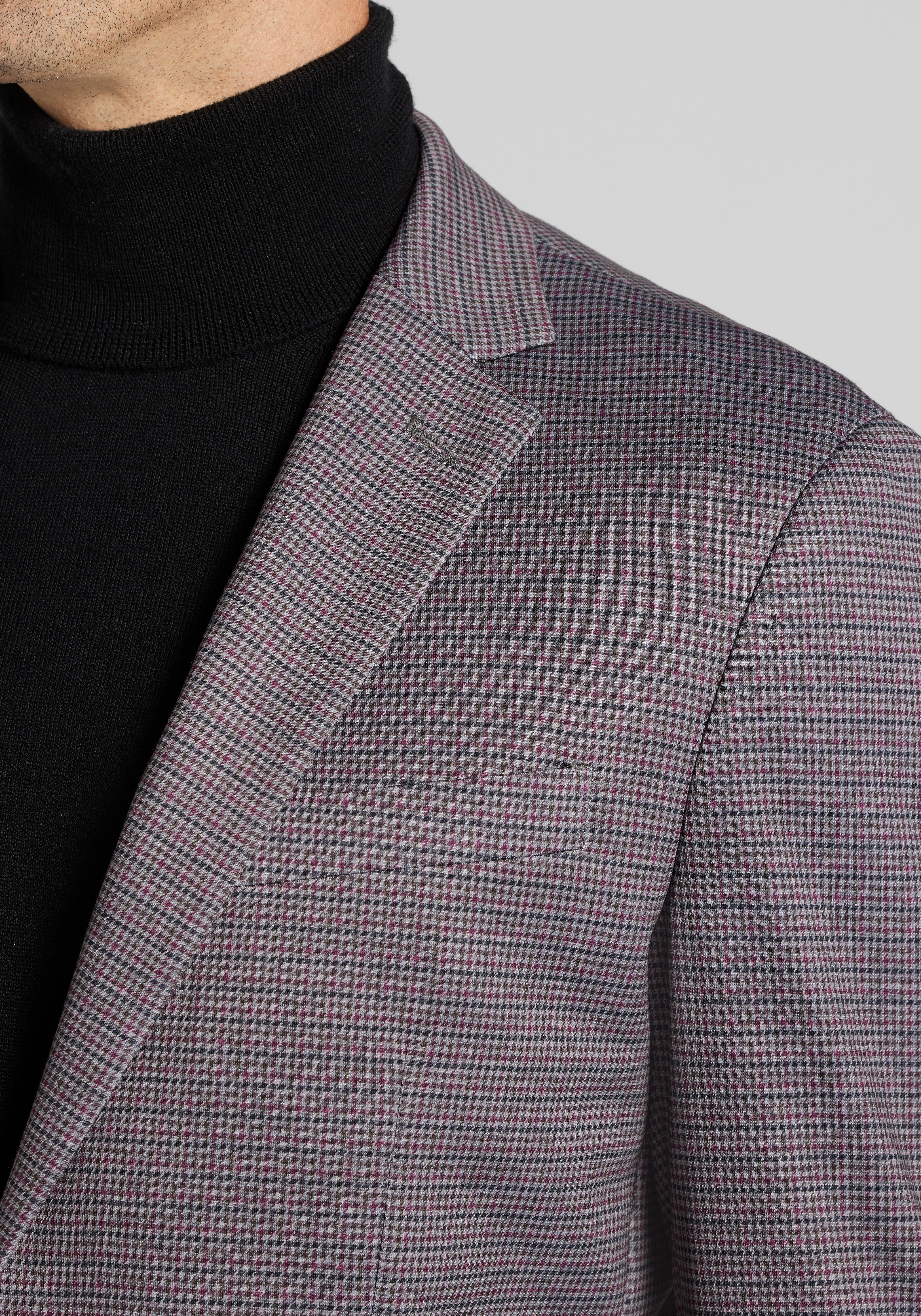 Jos. A. Bank Comfort Stretch Tailored Fit Houndstooth Knit Sportcoat CLEARANCE