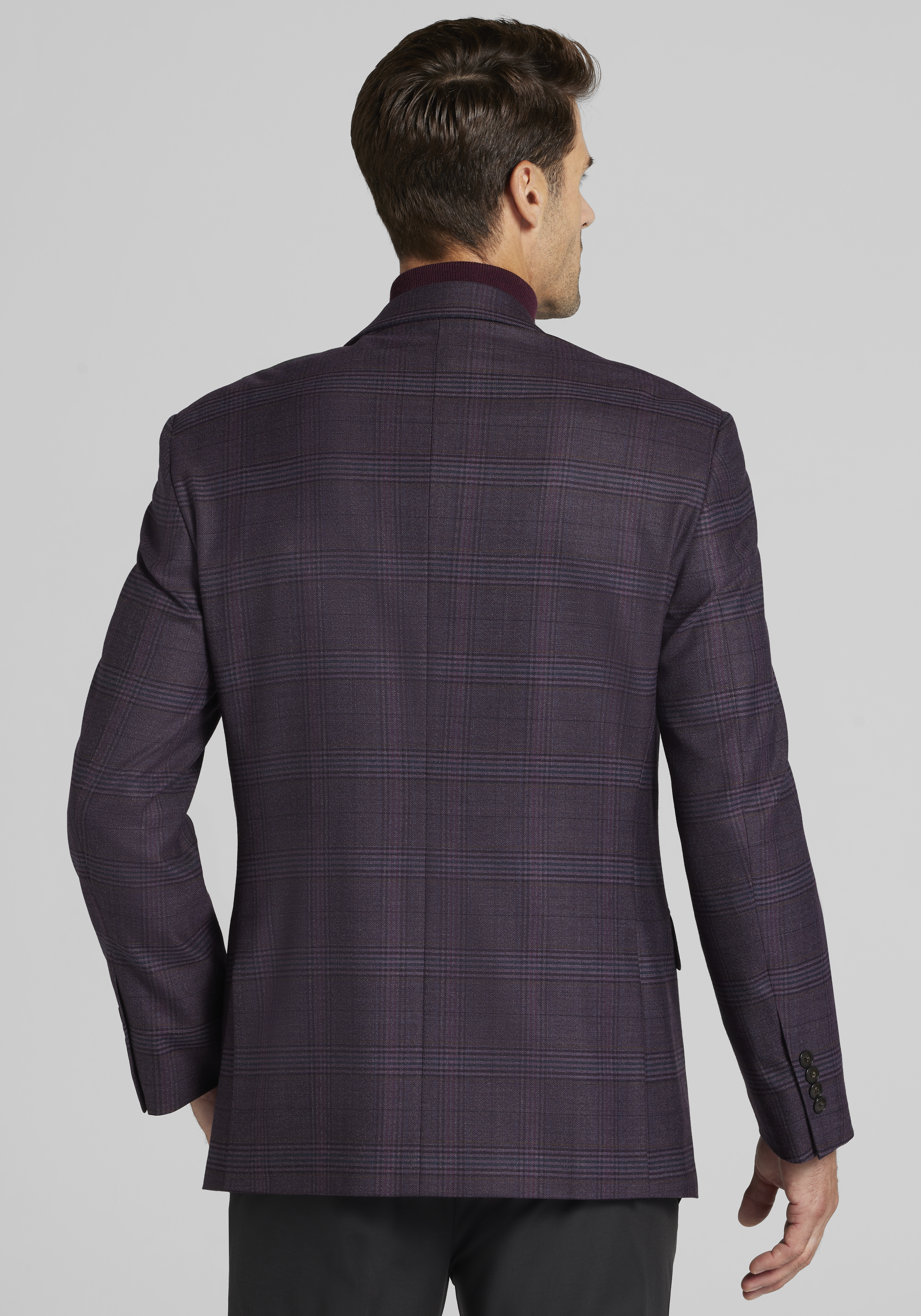 Jos. A. Bank Traditional Fit Comfort Stretch Plaid Sportcoat CLEARANCE