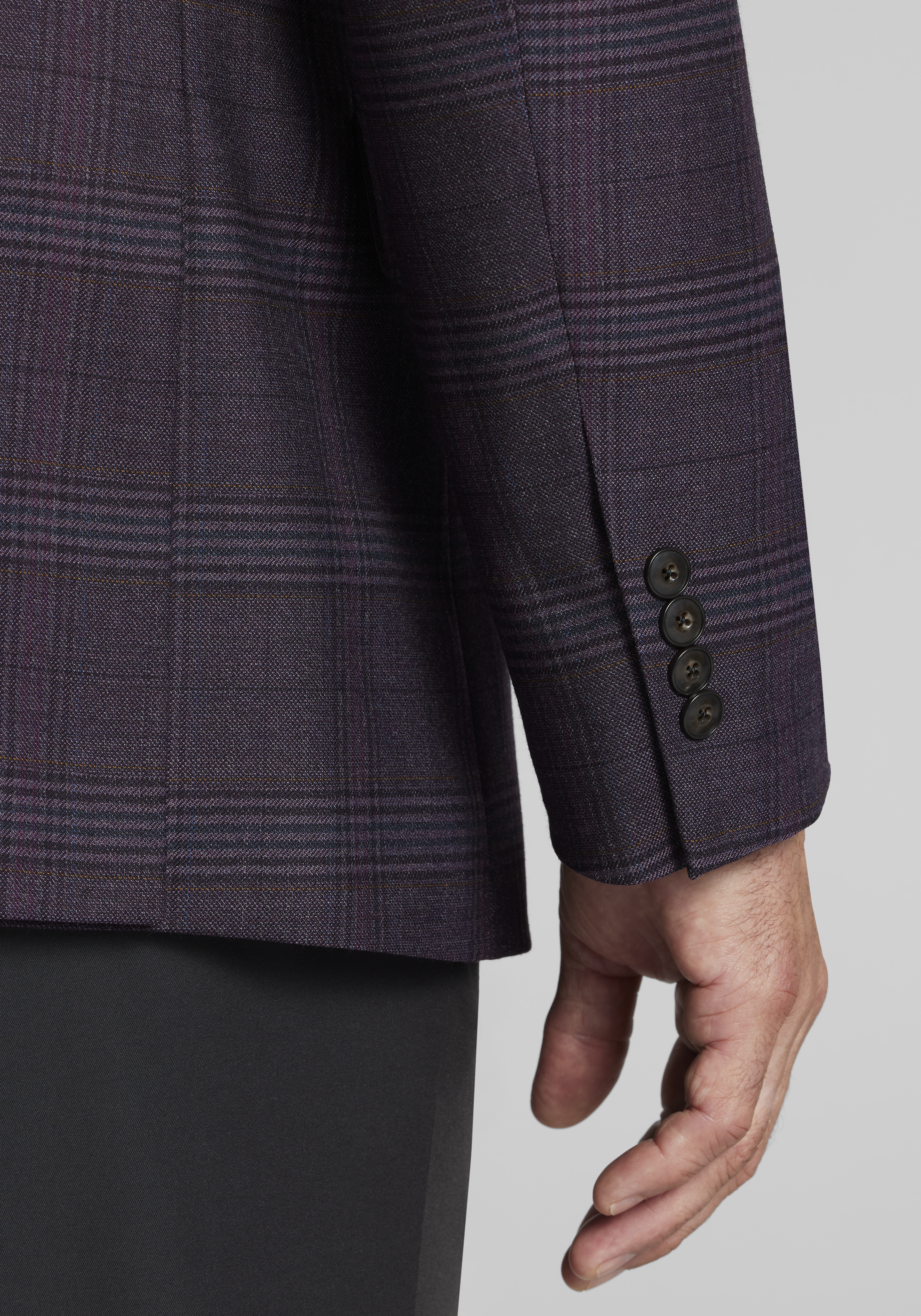 Jos. A. Bank Traditional Fit Comfort Stretch Plaid Sportcoat CLEARANCE