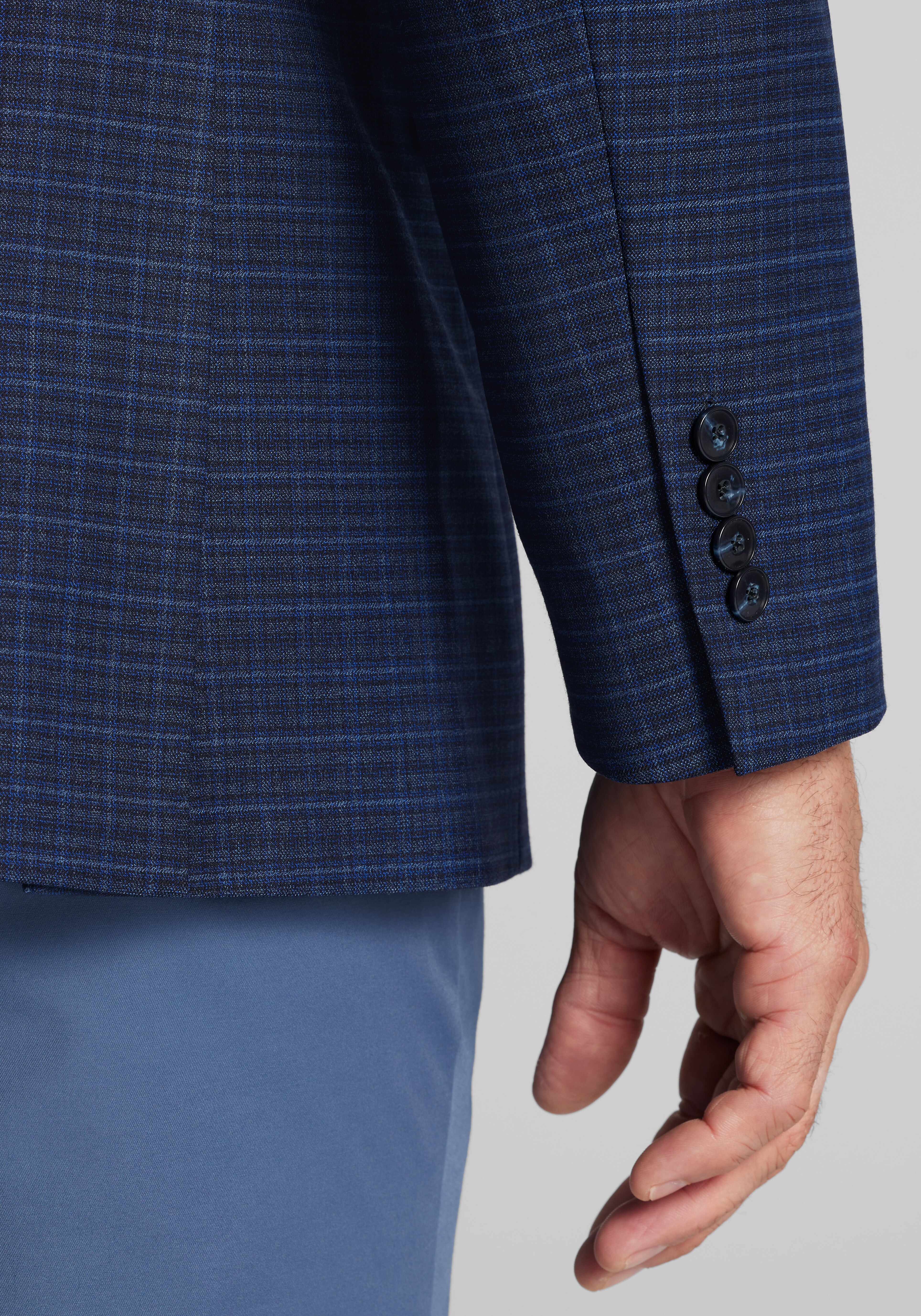 Jos. A. Bank Traditional Fit Comfort Stretch Plaid Sportcoat