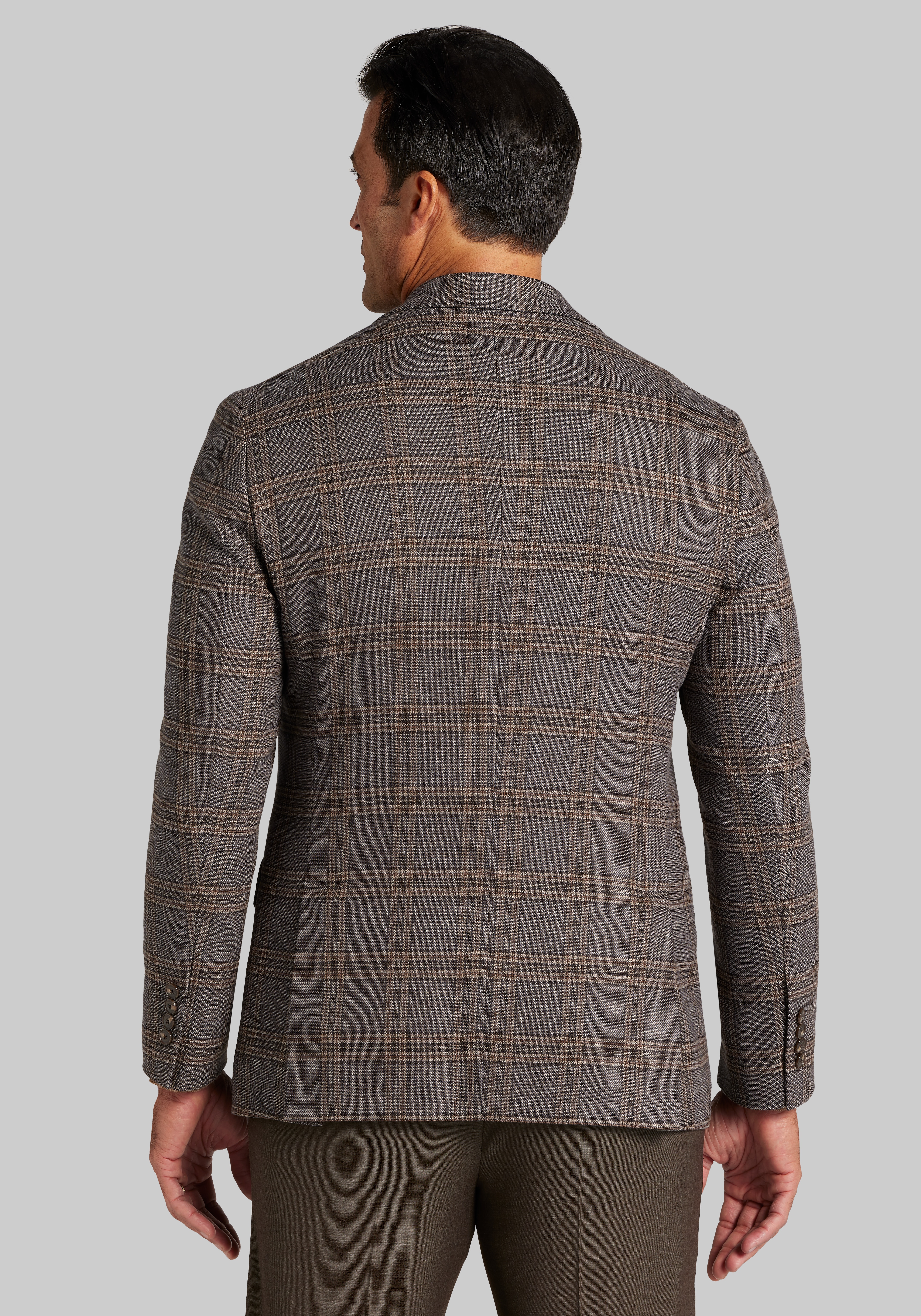 Jos. A. Bank Comfort Stretch Tailored Fit Plaid Sportcoat CLEARANCE