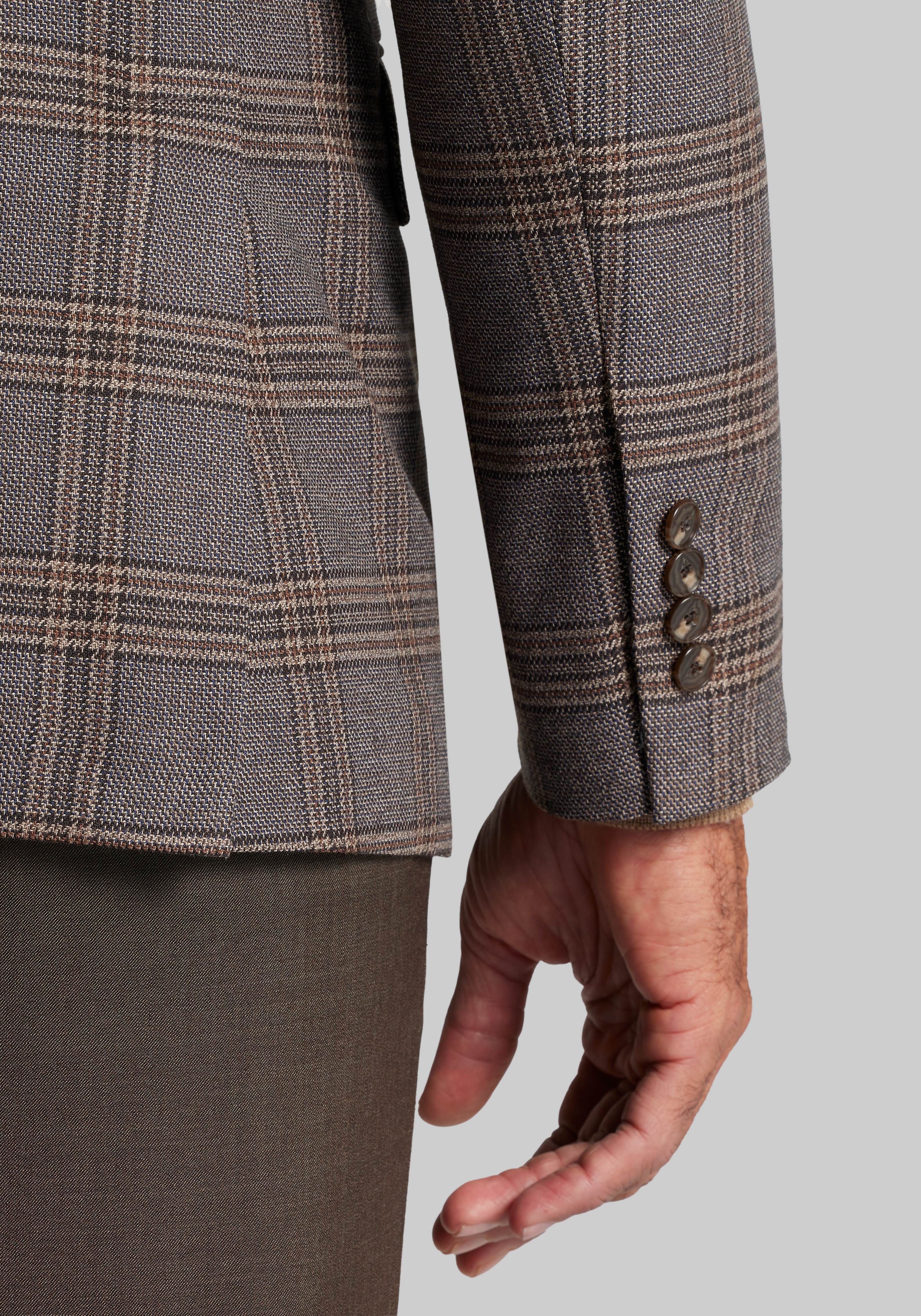 Jos. A. Bank Comfort Stretch Tailored Fit Plaid Sportcoat CLEARANCE