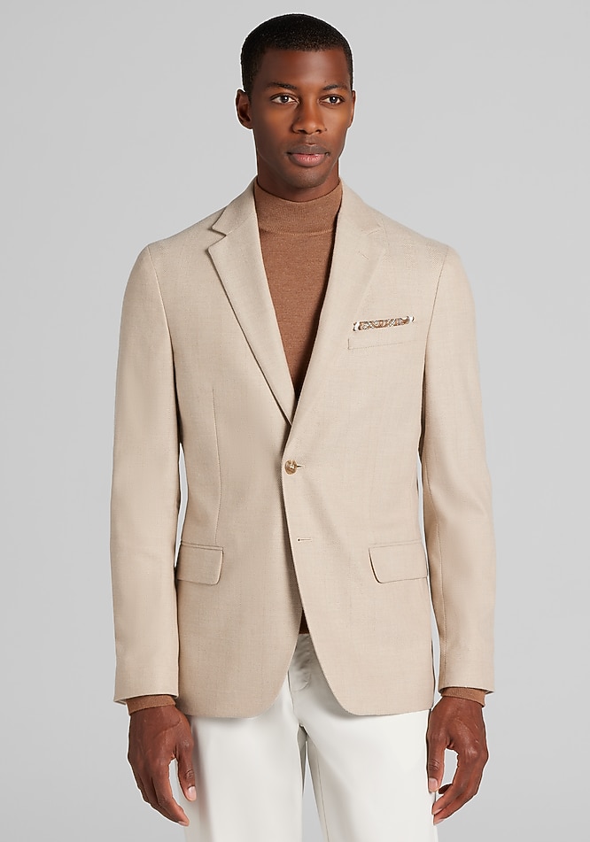 Veste Habillée Beige/crème Jos. A. Bank - Taille L-XL, Neuve Sans étiquettes, Pour Un Look élégant Décontracté