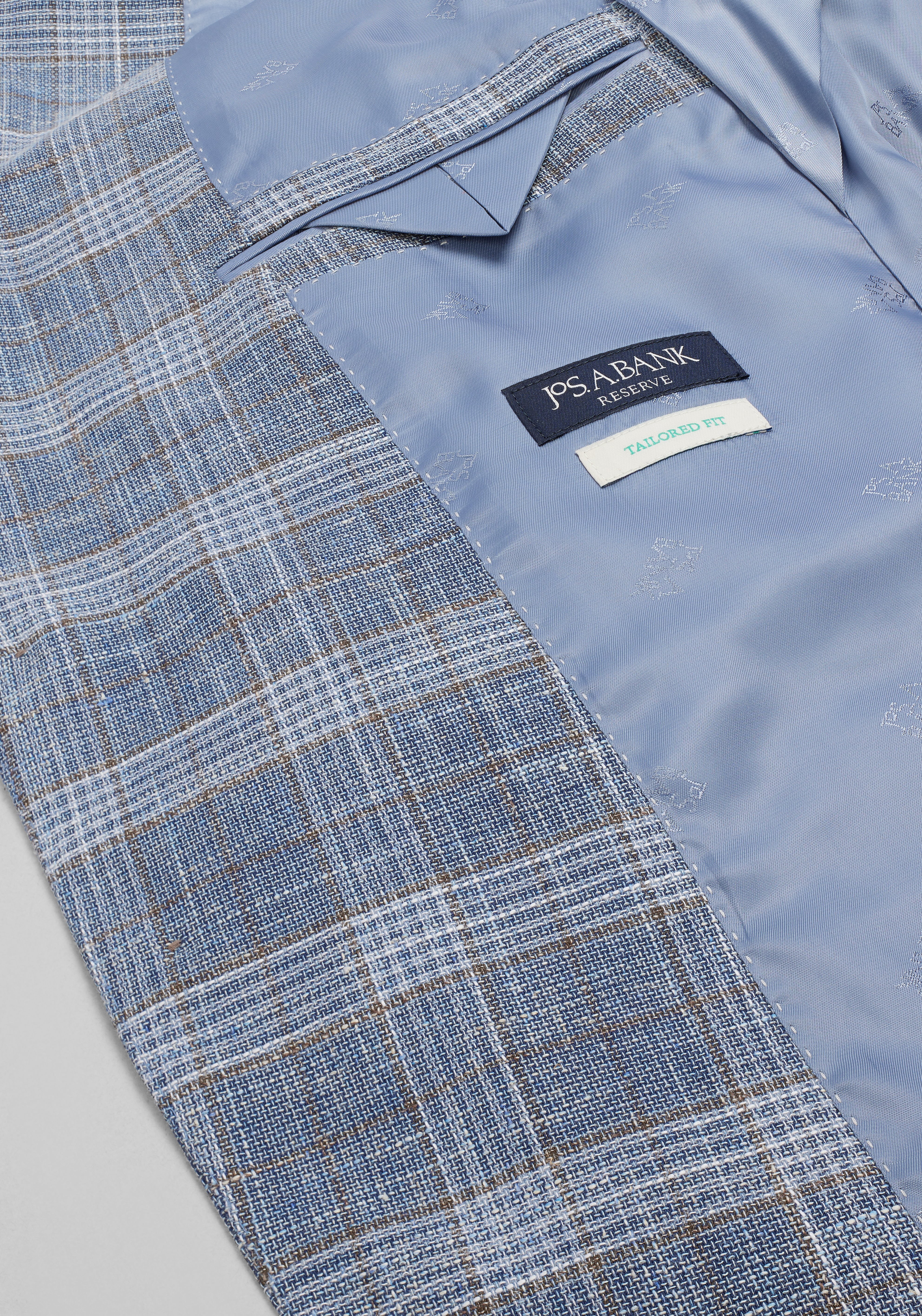 Reserve Collection Tailored Fit Plaid Sportcoat