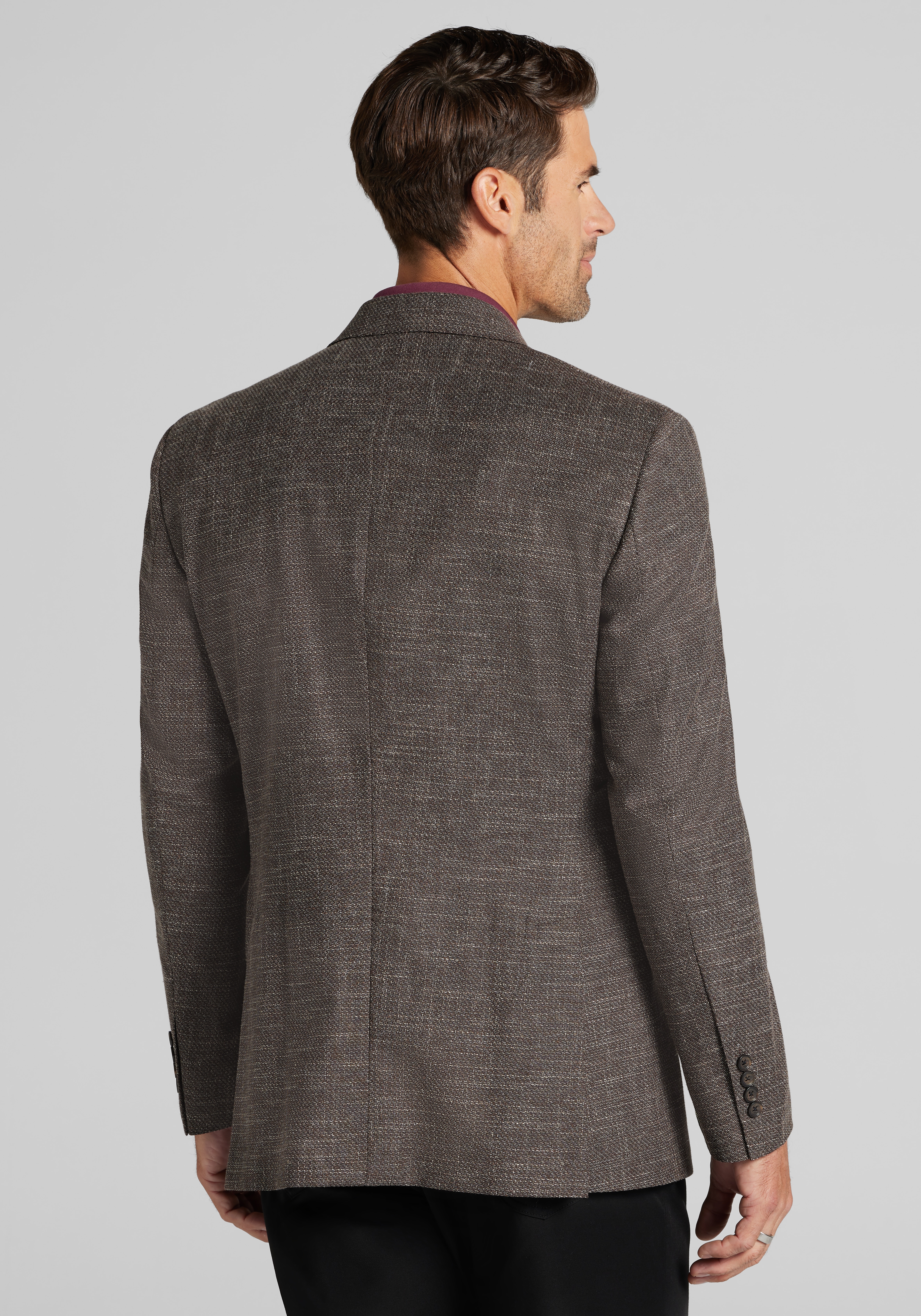 Reserve Collection Traditional Fit Crosshatch Sportcoat
