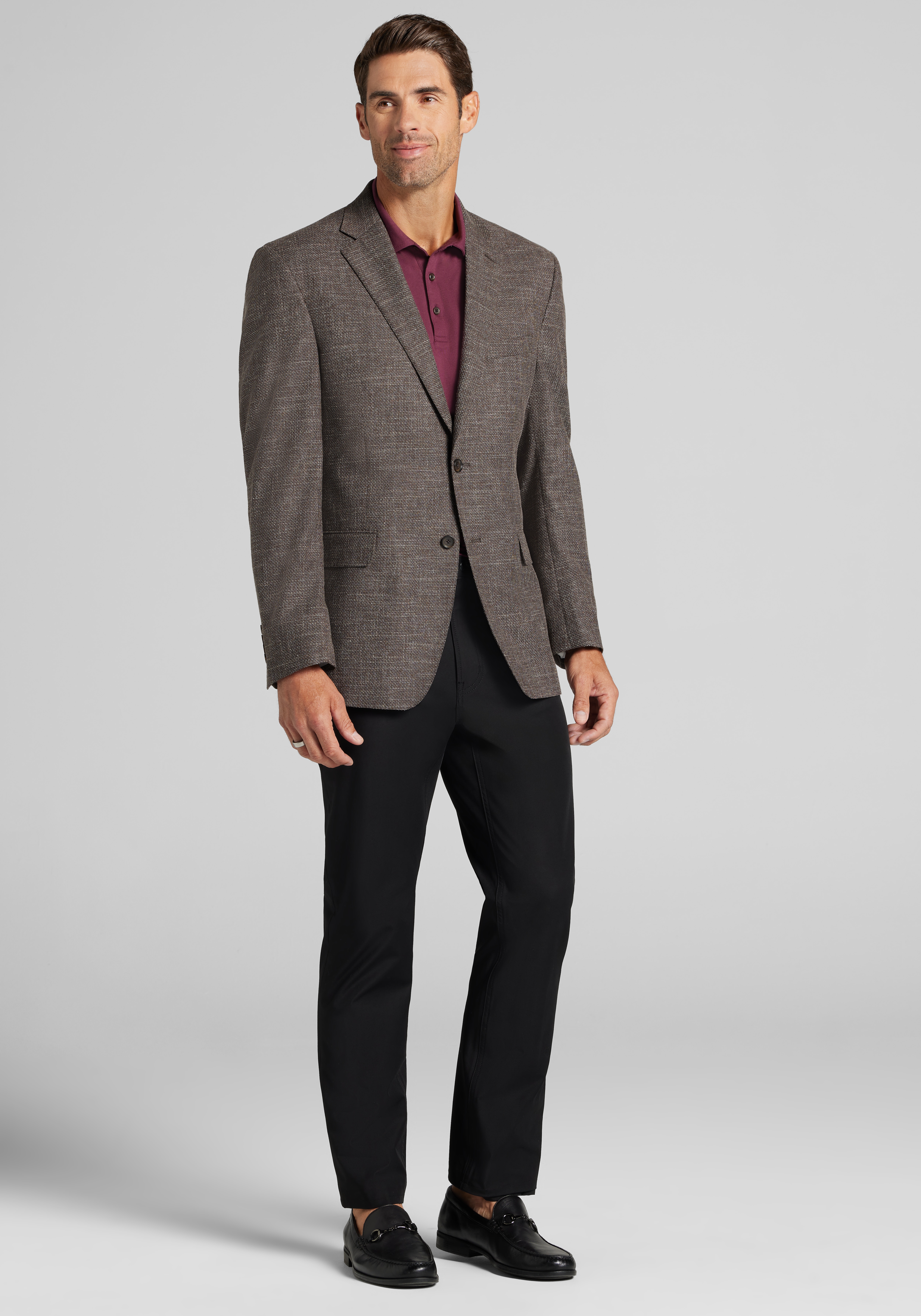 Reserve Collection Traditional Fit Crosshatch Sportcoat