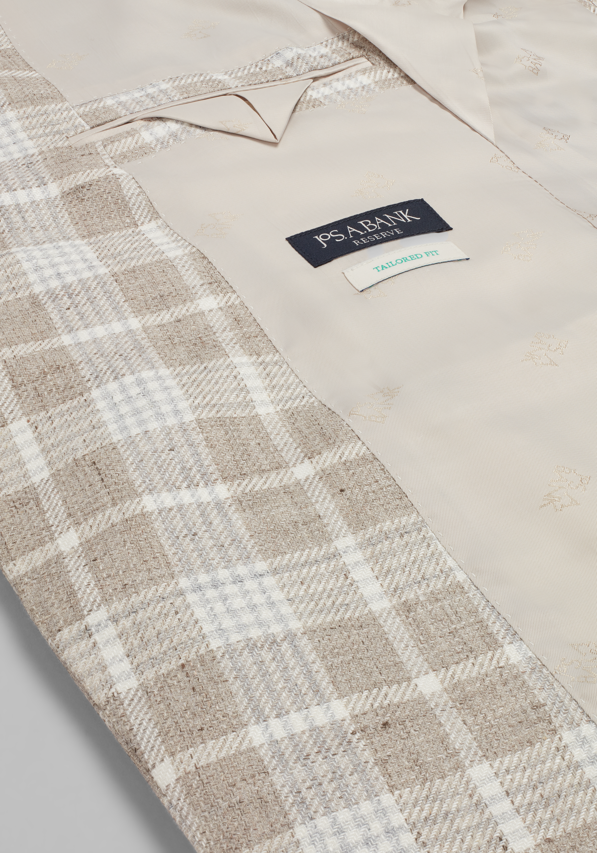 Reserve Collection Tailored Fit Medium Plaid Sportcoat