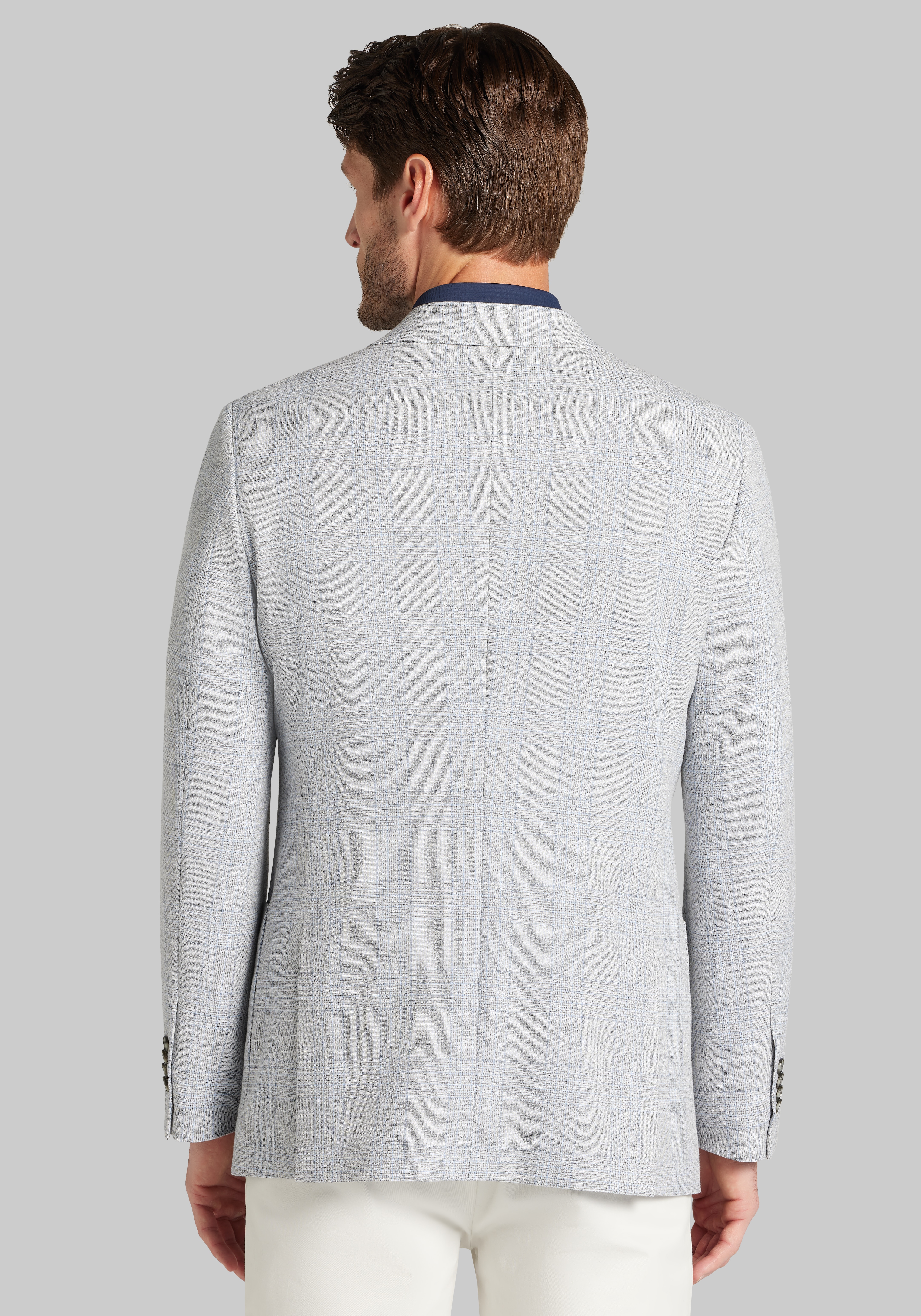 Jos. A. Bank Slim Fit Plaid Comfort Stretch Sportcoat