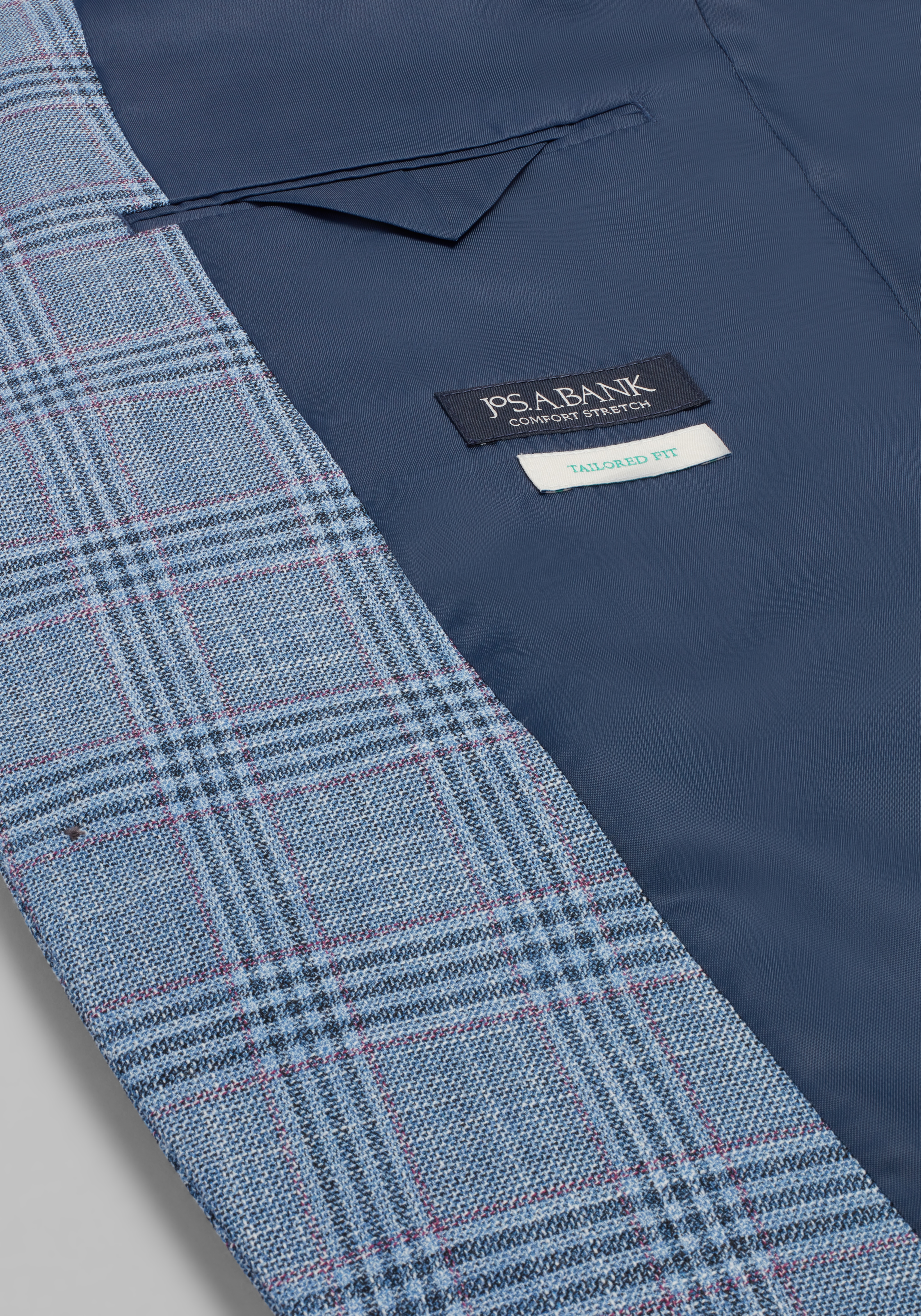 Jos. A. Bank Comfort Stretch Tailored Fit Plaid Sportcoat