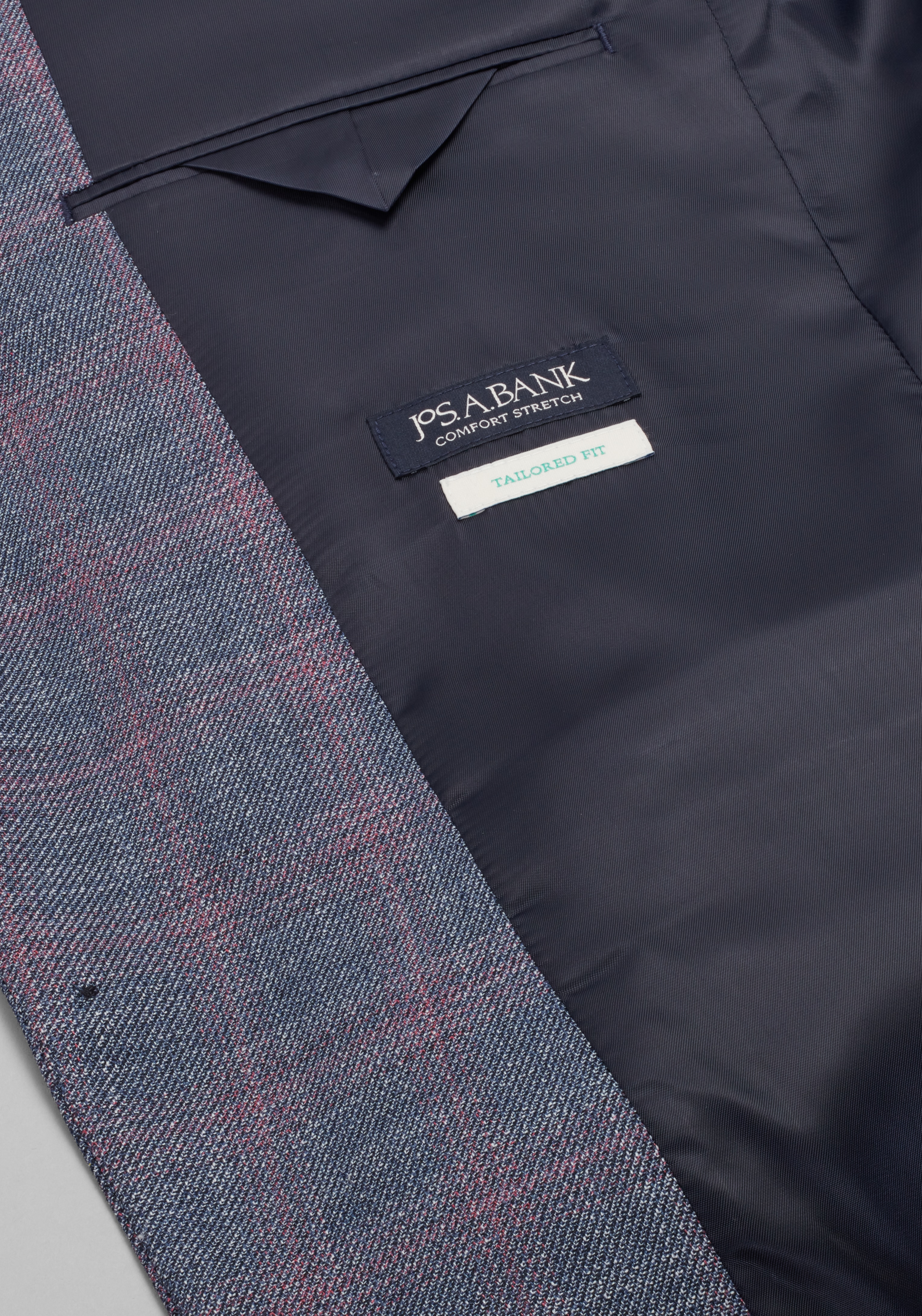 Jos. A. Bank Comfort Stretch Tailored Fit Plaid Sportcoat