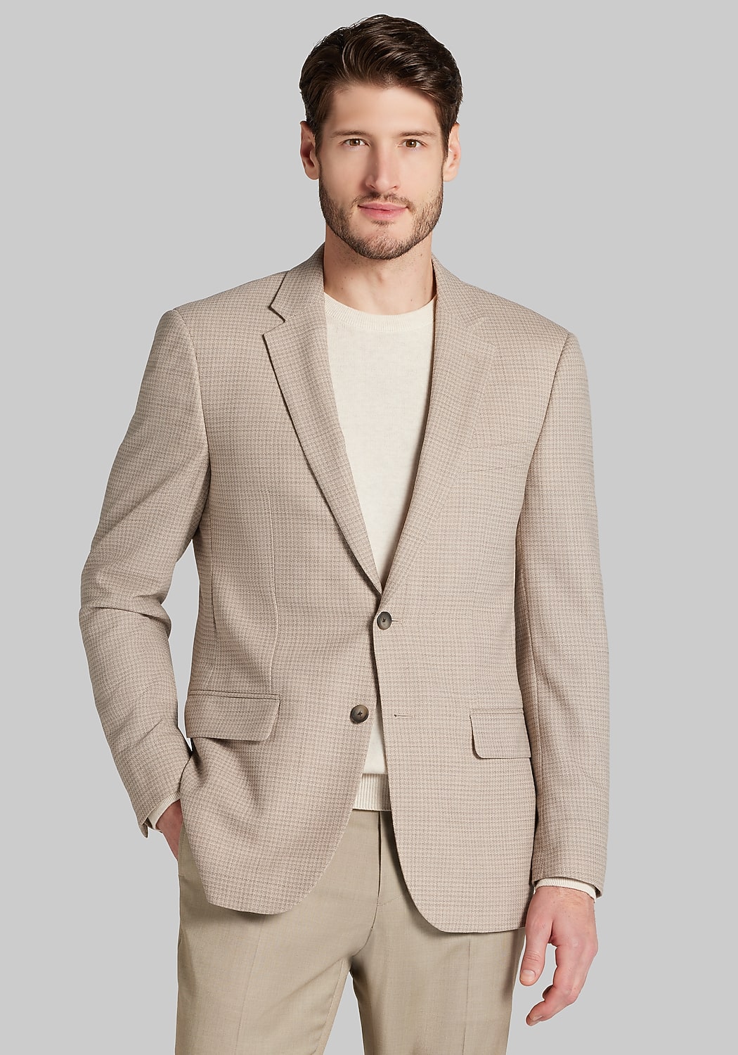 Traveler&reg; COOL<i>MOTION</i> Slim Fit Houndstooth Sportcoat