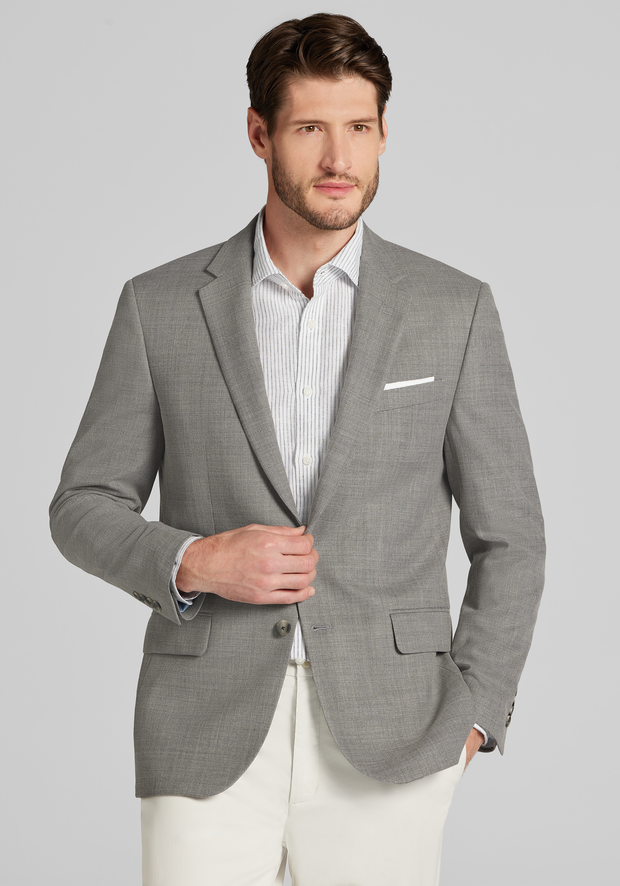 Men's Sportcoats, Traveler&reg; COOL<i>MOTION</i> Slim Fit Sportcoat - Jos A Bank