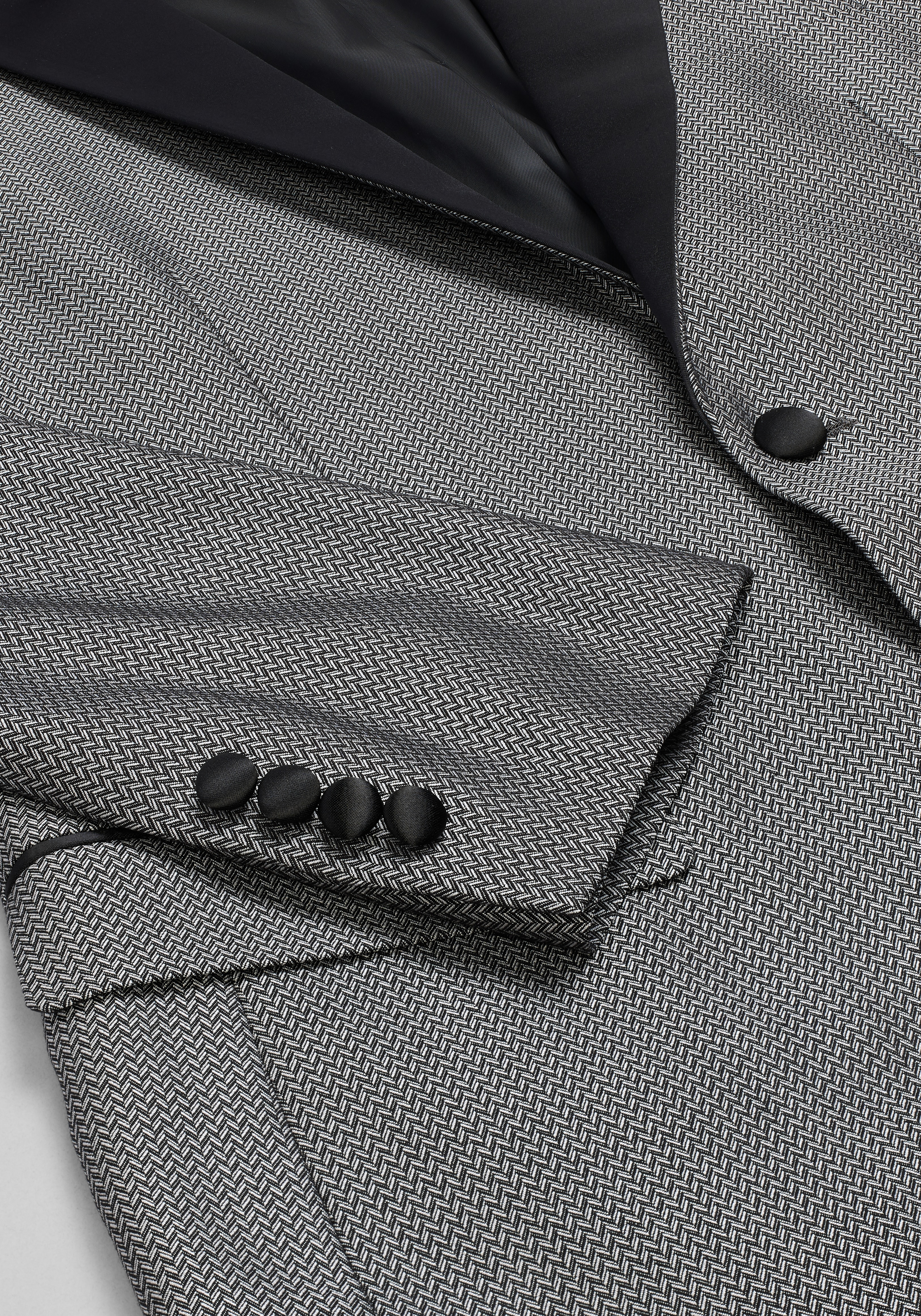 Jos. A. Bank Tailored Fit Herringbone Comfort Stretch Dinner Jacket