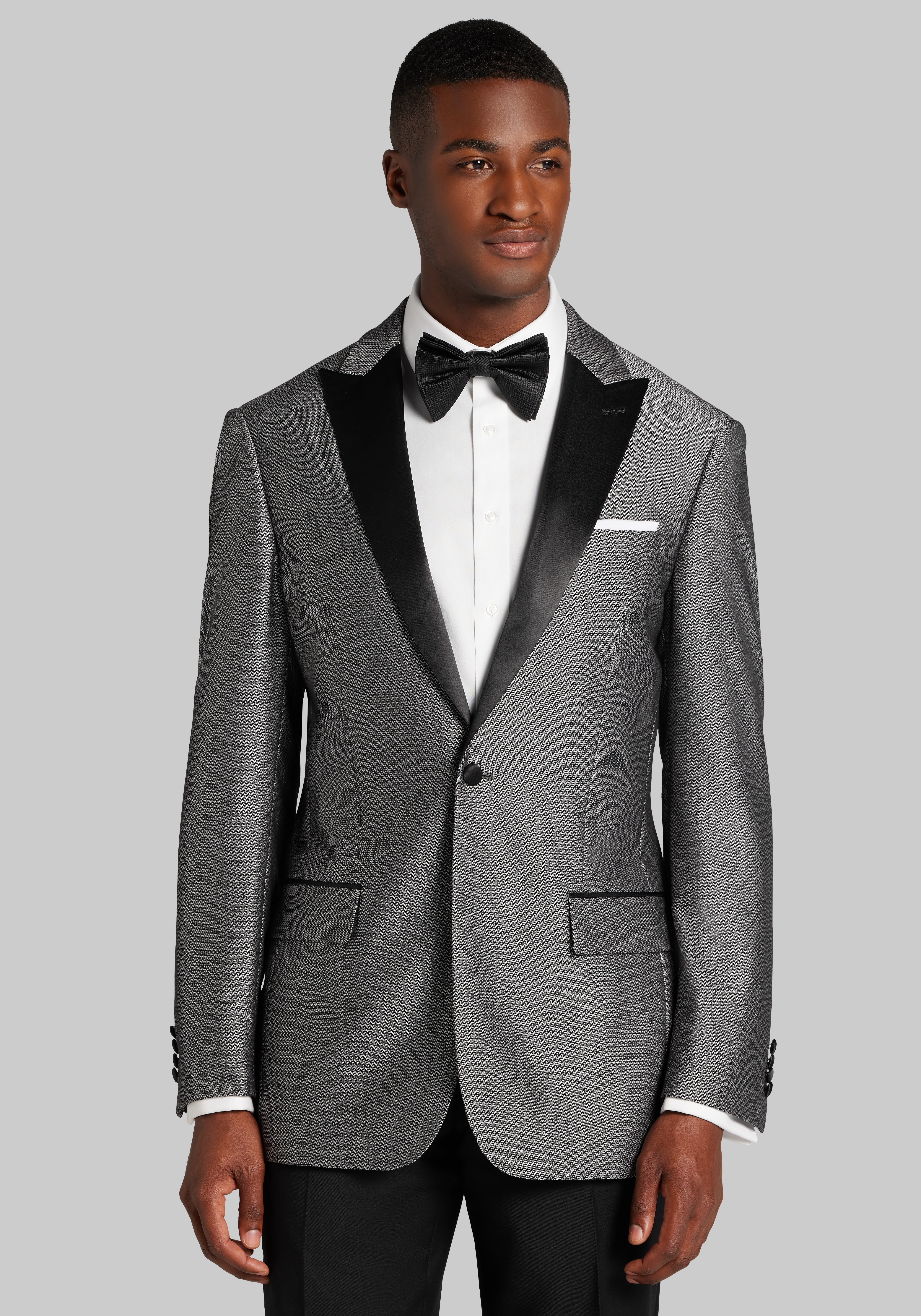 Men's New!, Jos. A. Bank Tailored Fit Herringbone Comfort Stretch Dinner Jacket - Jos A Bank
