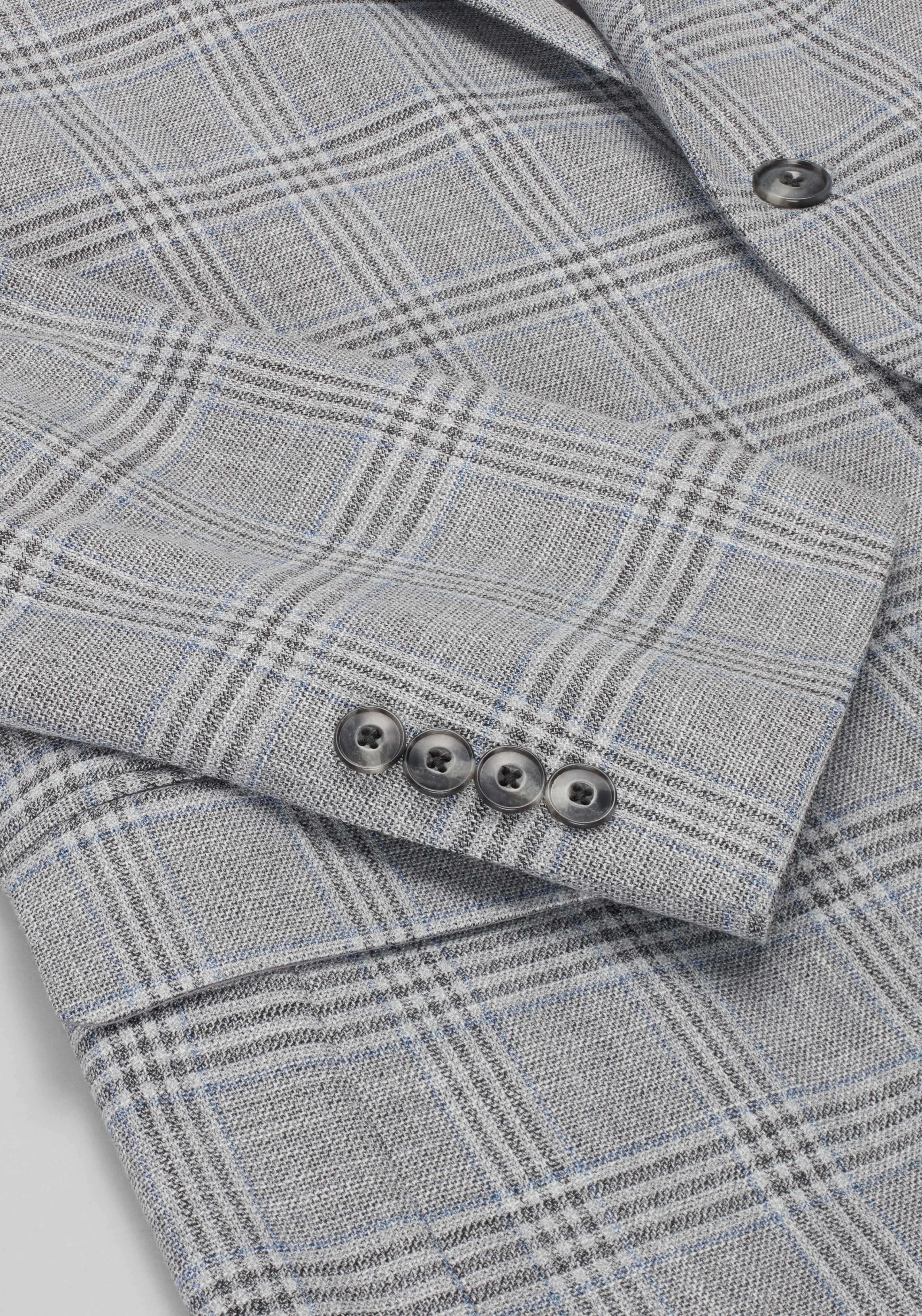Jos. A. Bank Comfort Stretch Tailored Fit Plaid Knit Sportcoat