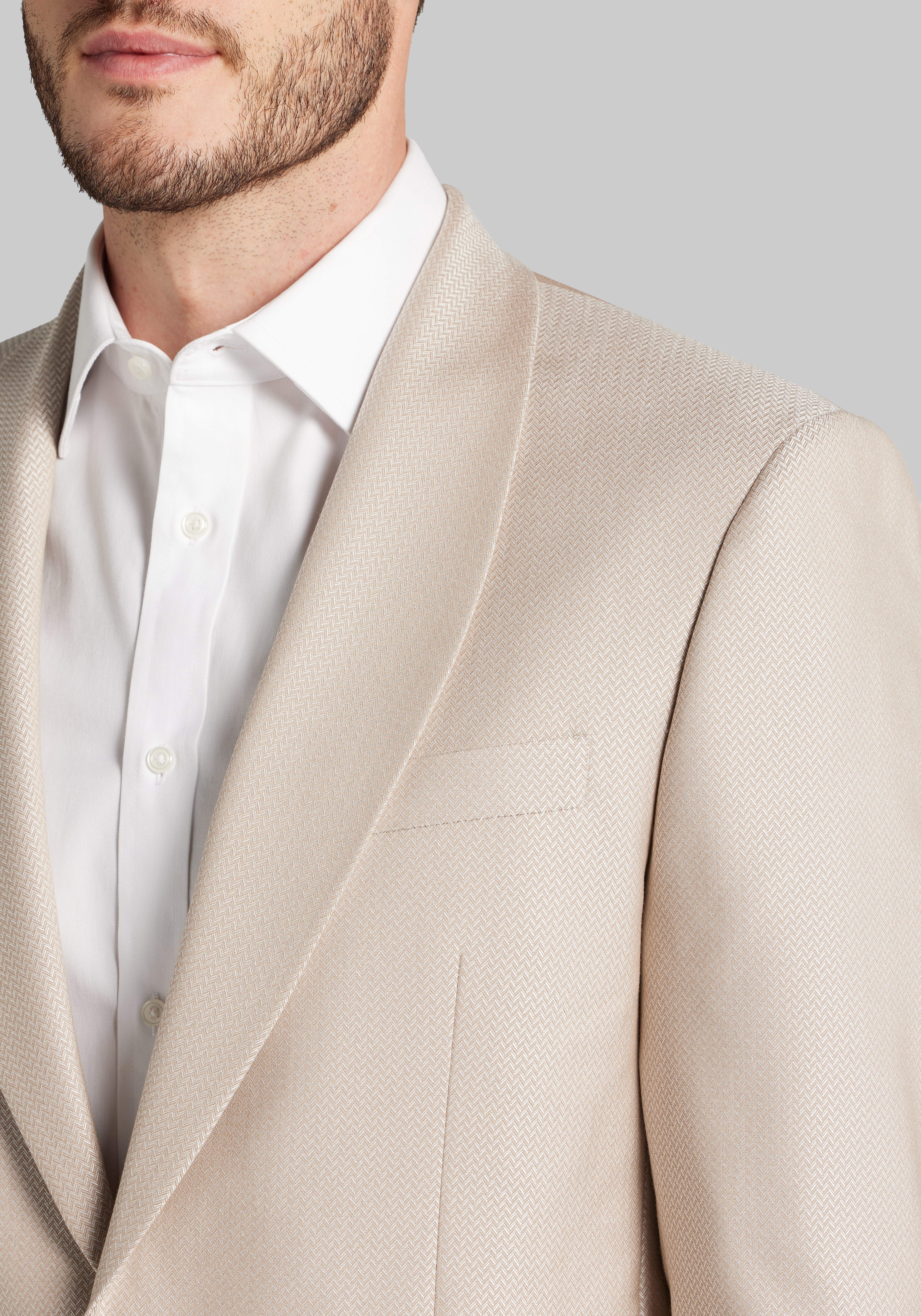 Jos. A. Bank Slim Fit Comfort Stretch Herringbone Dinner Jacket CLEARANCE