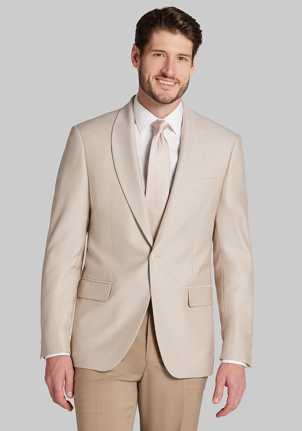Jos. A. Bank Slim Fit Comfort Stretch Herringbone Dinner Jacket