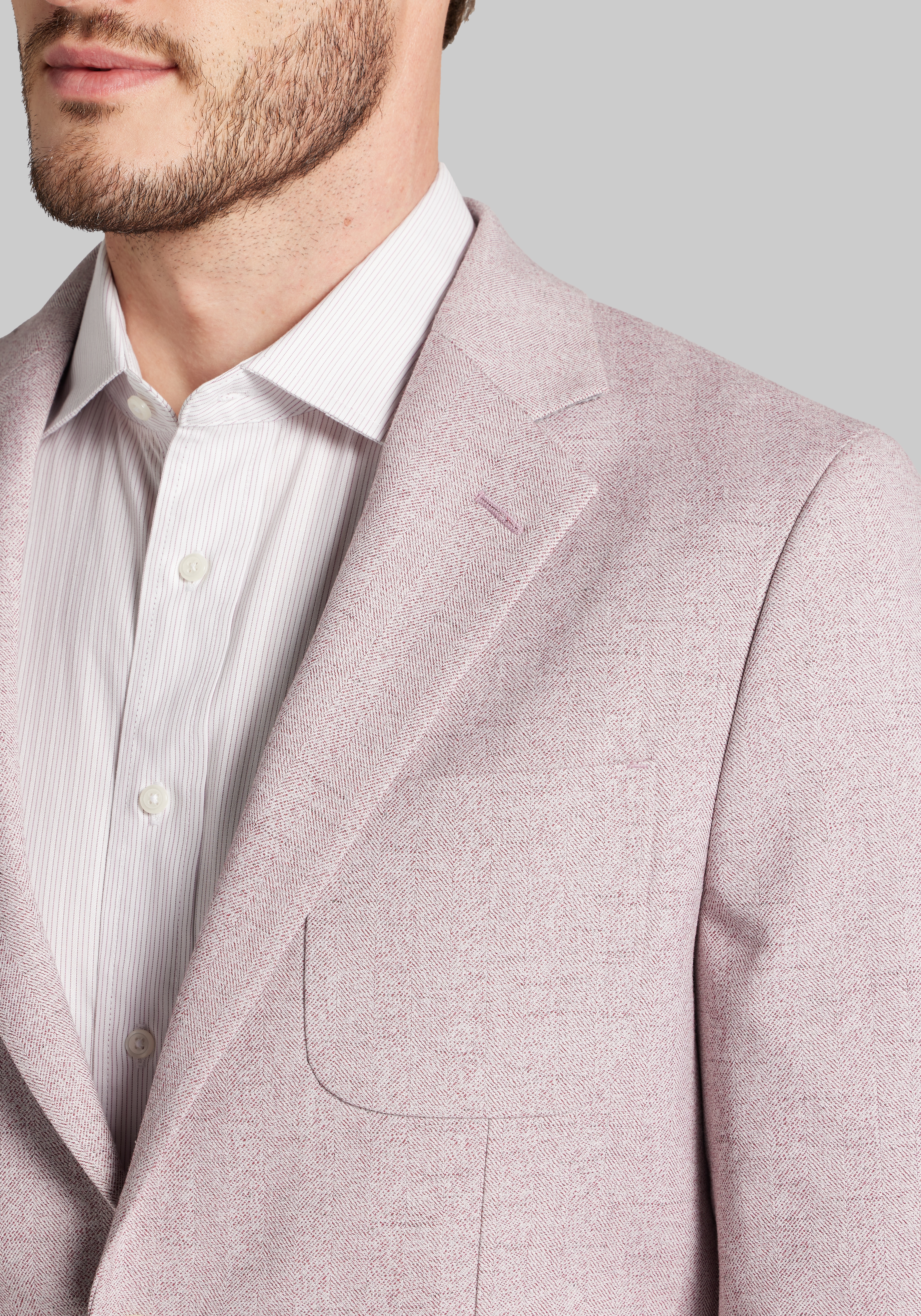 Jos. A. Bank Slim Fit Comfort Stretch Herringbone Sportcoat