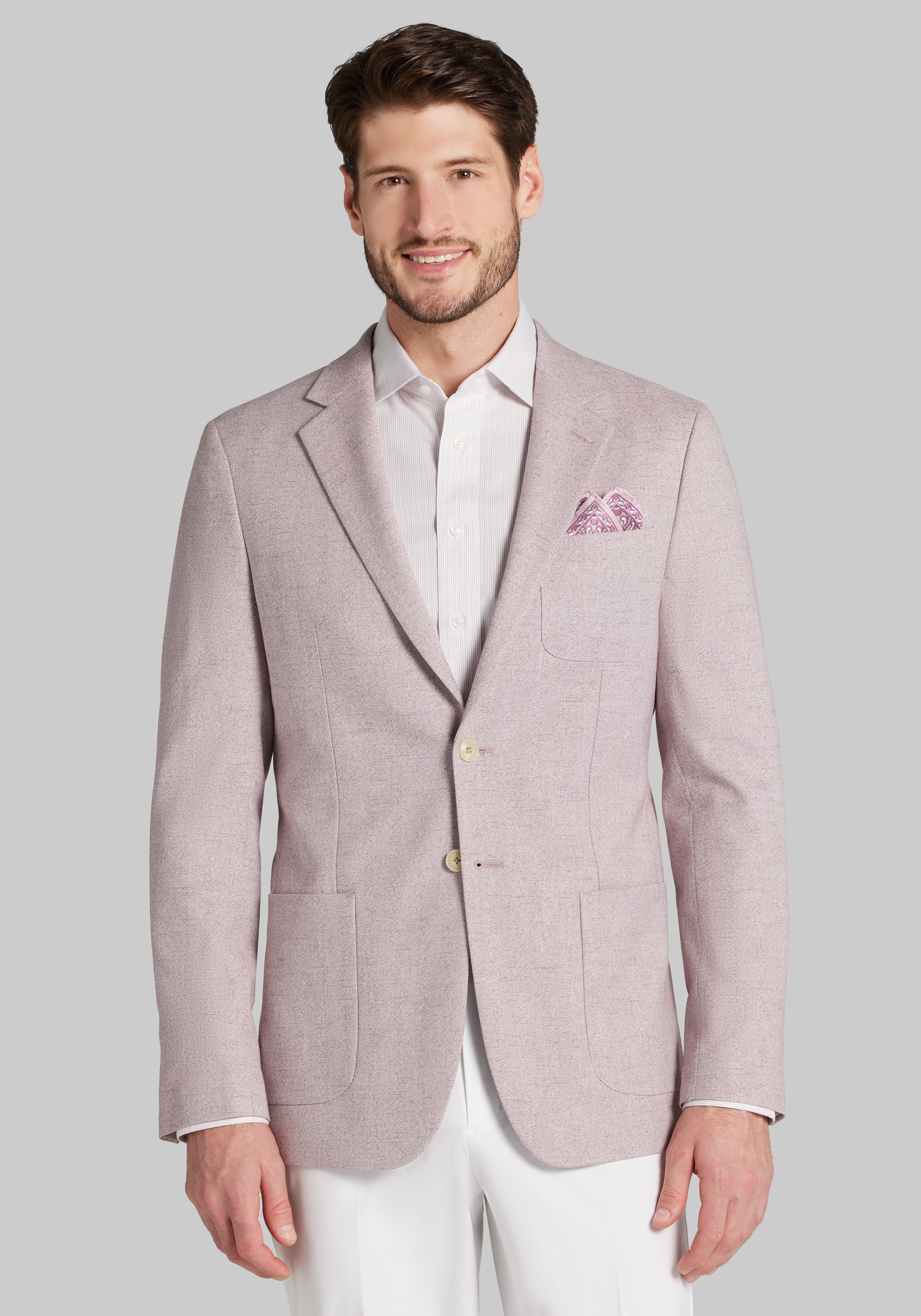 Men's Sportcoats, Jos. A. Bank Slim Fit Comfort Stretch Herringbone Sportcoat - Jos A Bank