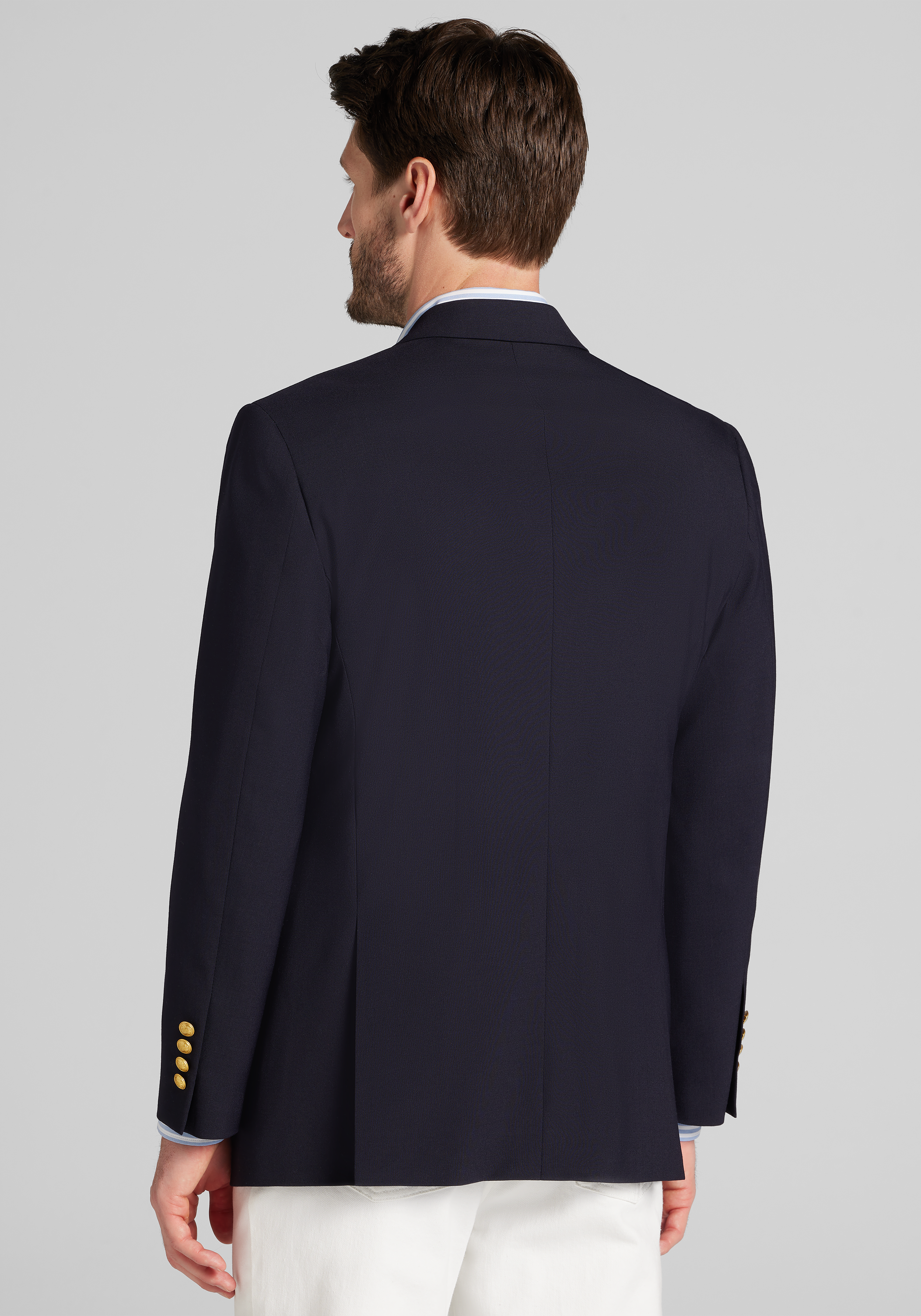 Jos. A. Bank Tailored Fit Comfort Stretch Double-Breasted Blazer