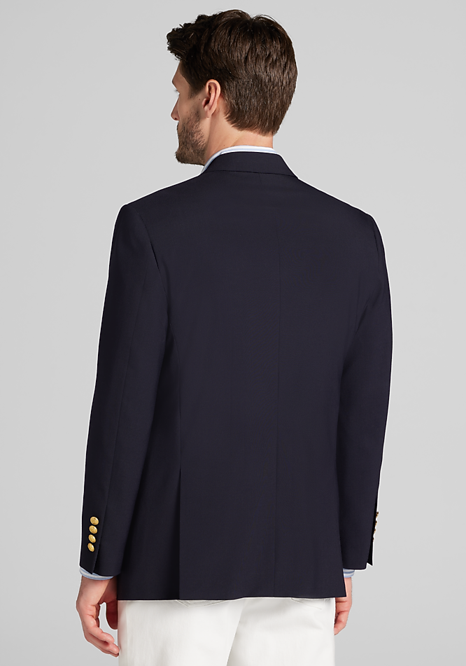 Jos. A. Bank Tailored Fit Comfort Stretch Double-Breasted Blazer