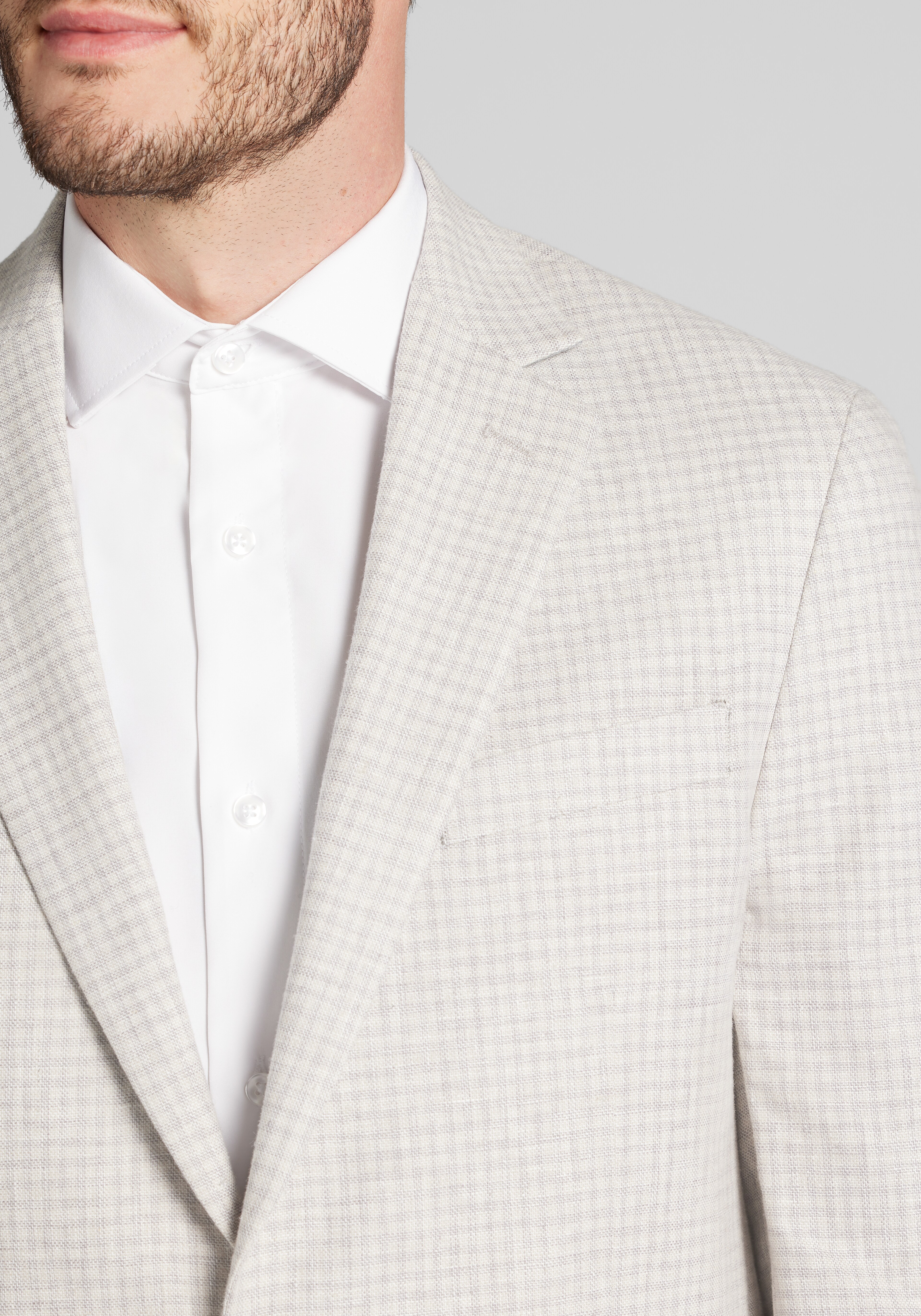 Jos. A. Bank Tailored Fit Check Comfort Stretch Sportcoat - Big & Tall CLEARANCE