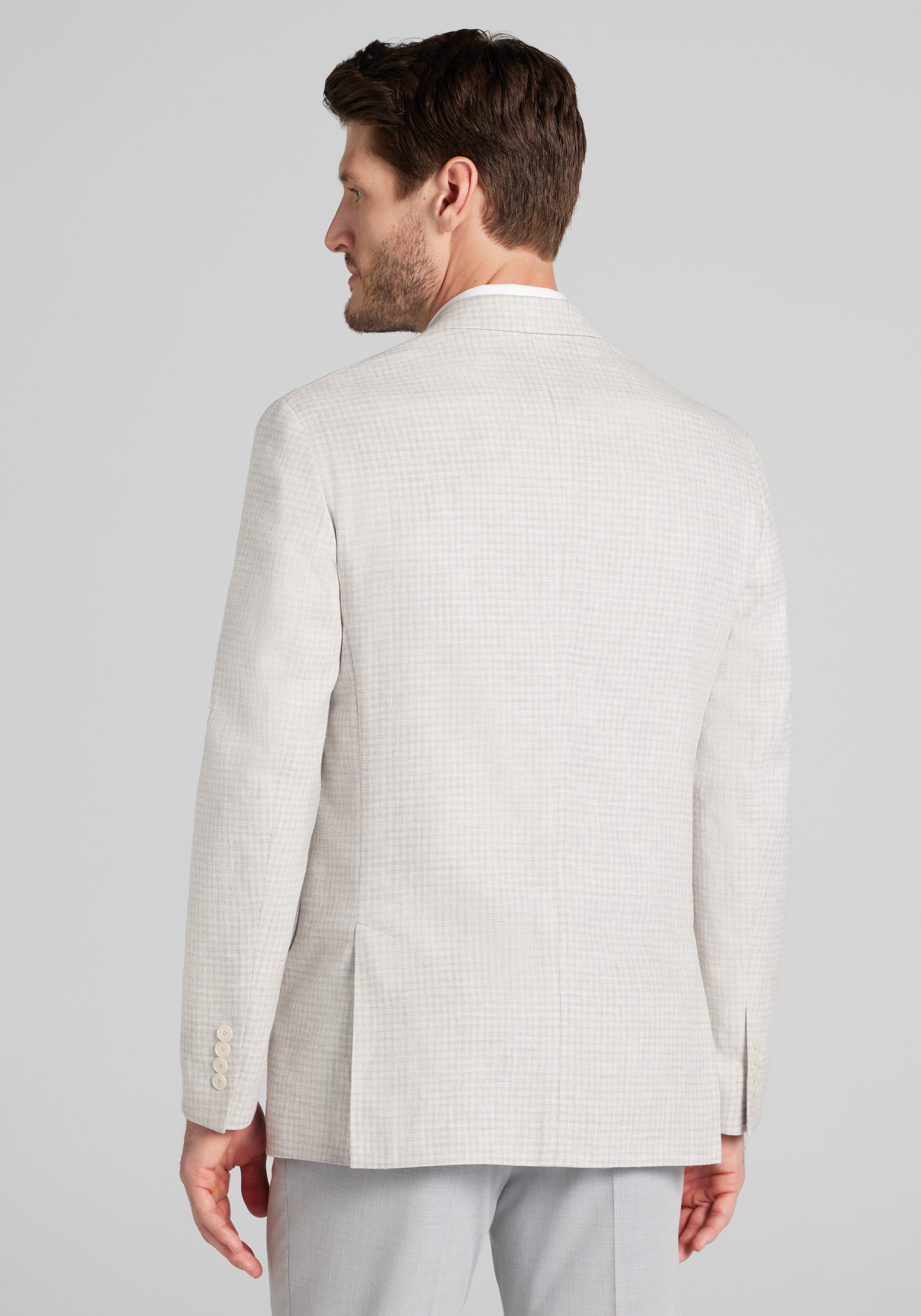Jos. A. Bank Tailored Fit Check Comfort Stretch Sportcoat - Big & Tall CLEARANCE