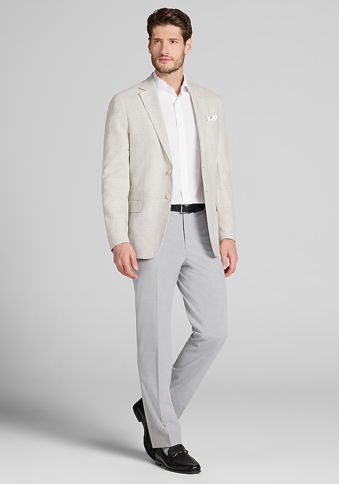 Jos. A. Bank Tailored Fit Check Comfort Stretch Sportcoat - Big