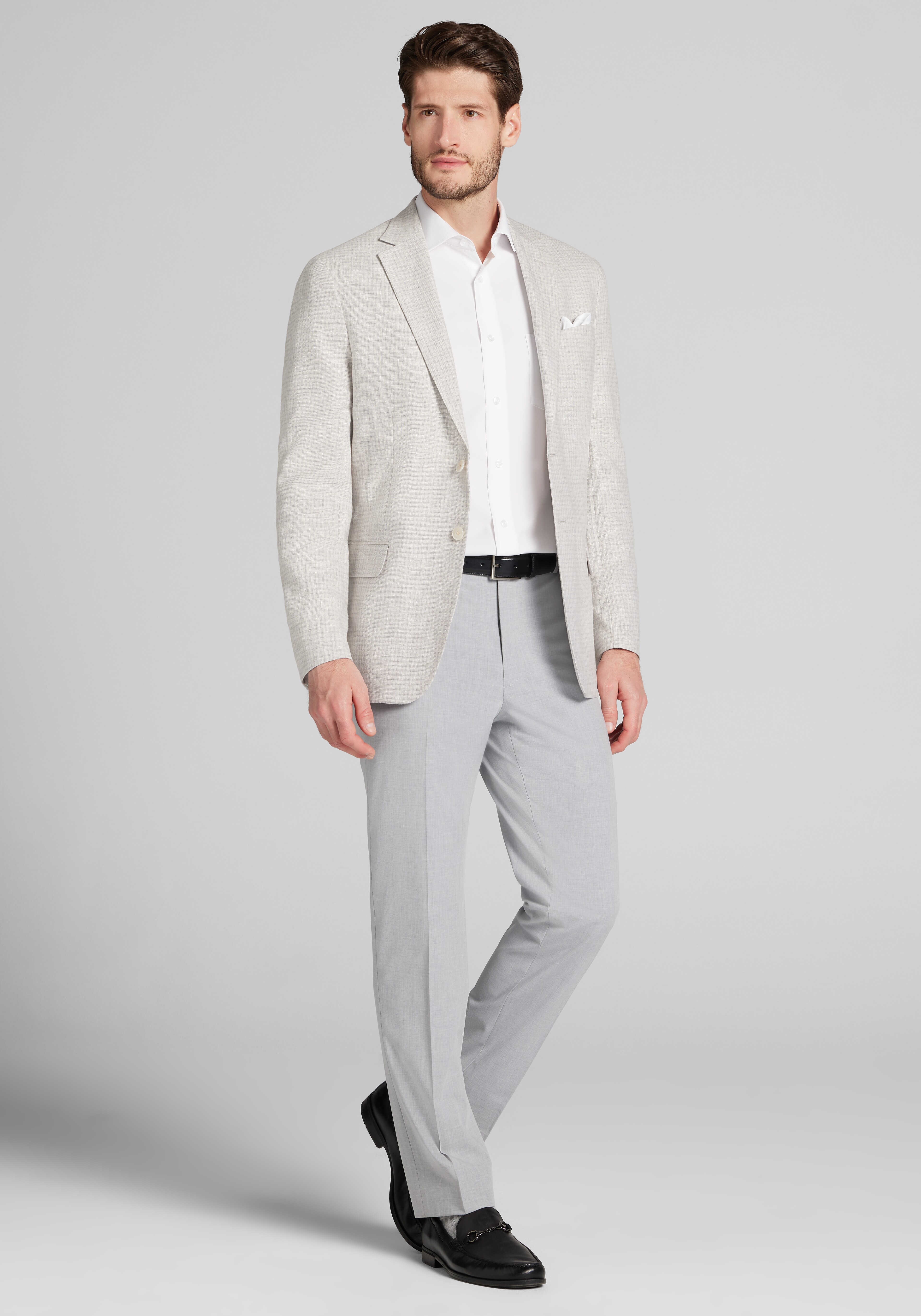 Jos. A. Bank Tailored Fit Check Comfort Stretch Sportcoat - Big & Tall CLEARANCE