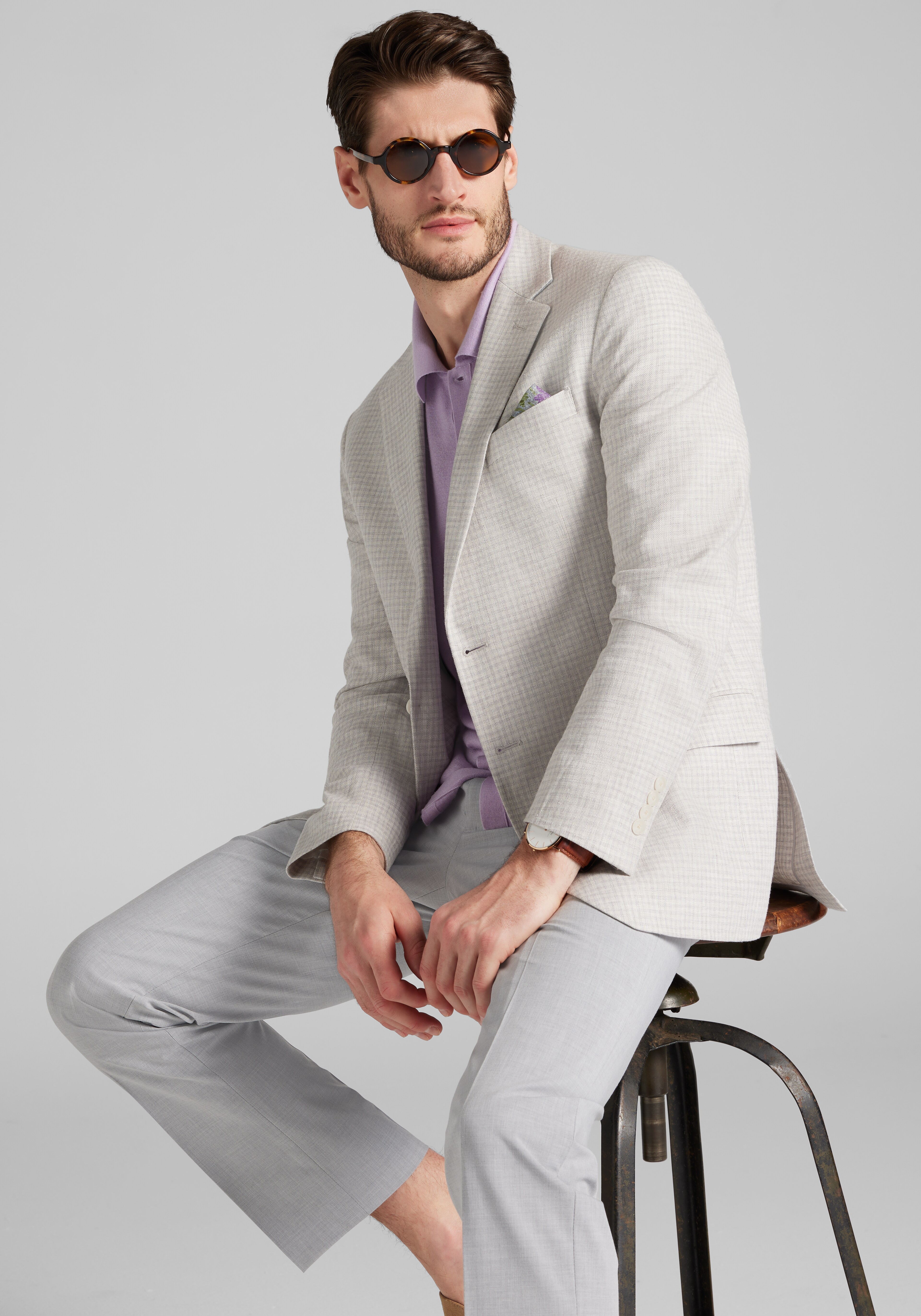 Jos. A. Bank Tailored Fit Check Comfort Stretch Sportcoat - Big & Tall CLEARANCE