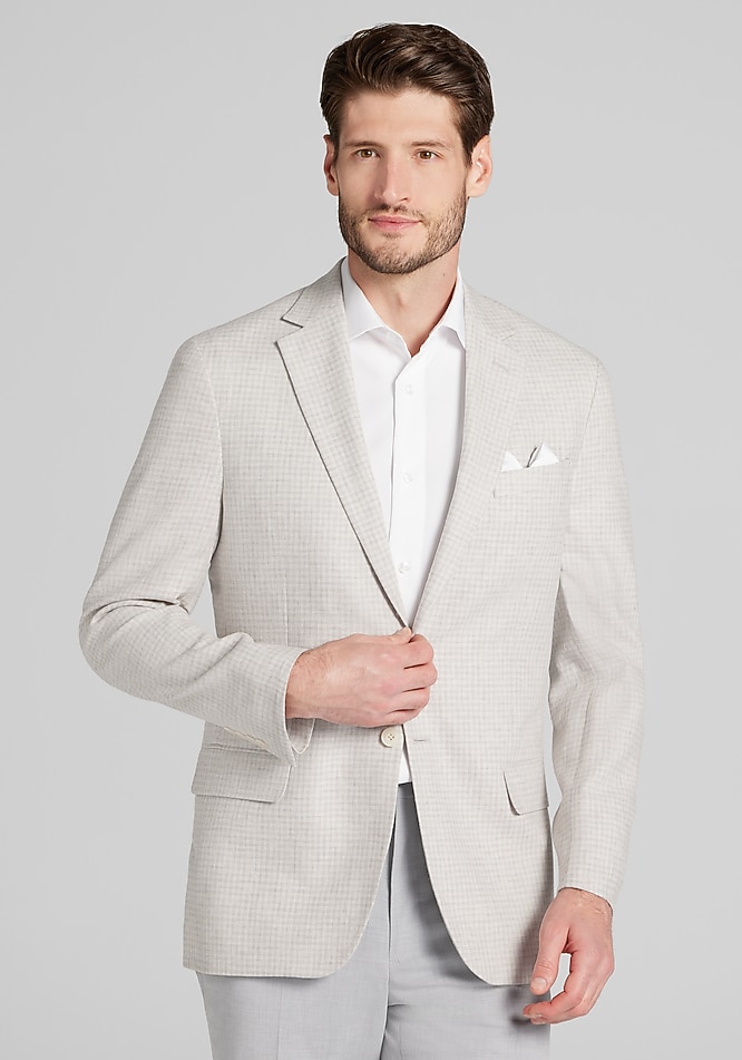 Jos. A. Bank Tailored Fit Check Comfort Stretch Sportcoat - Big