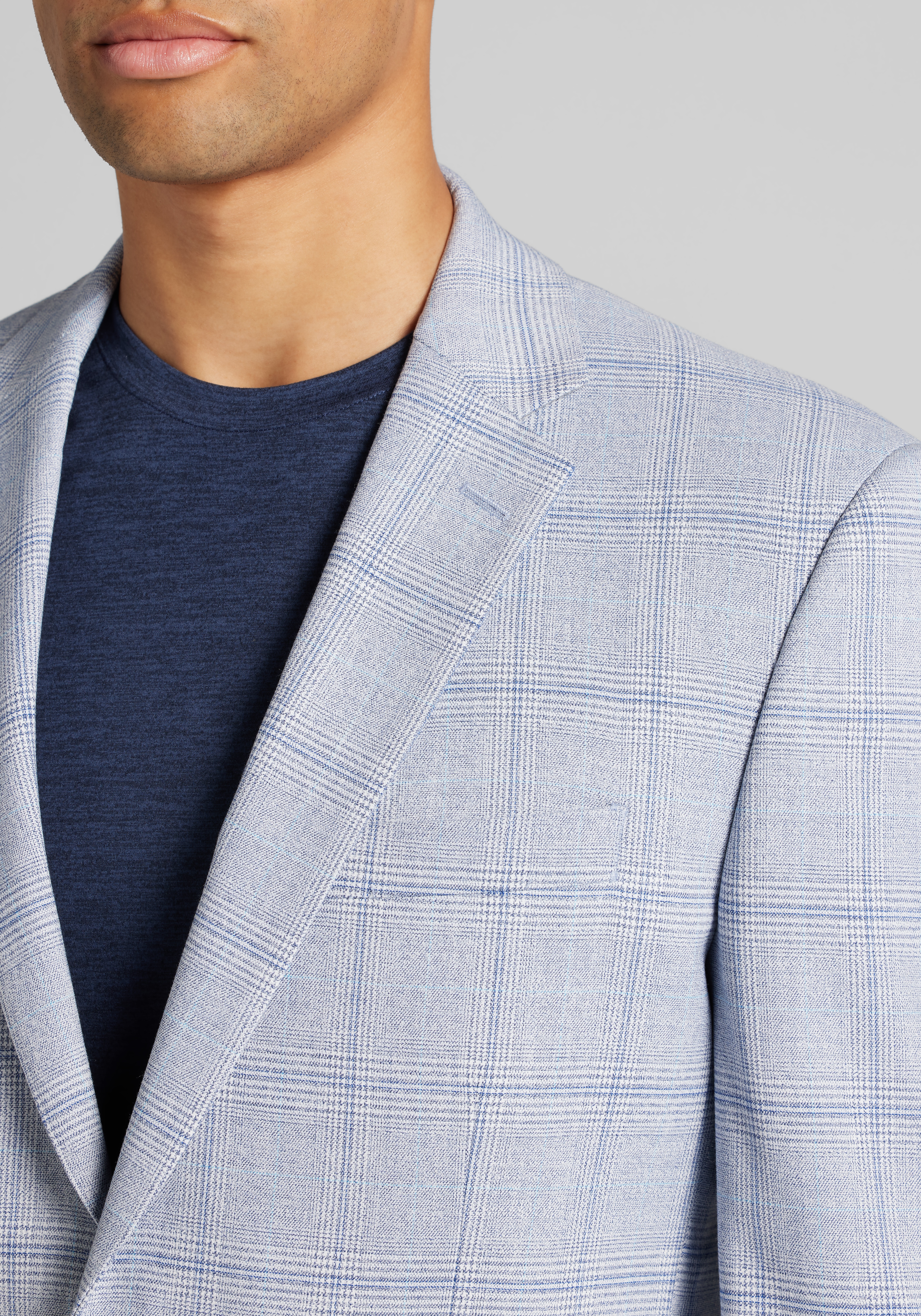 Jos. A. Bank Comfort Stretch Traditional Fit Plaid Sportcoat
