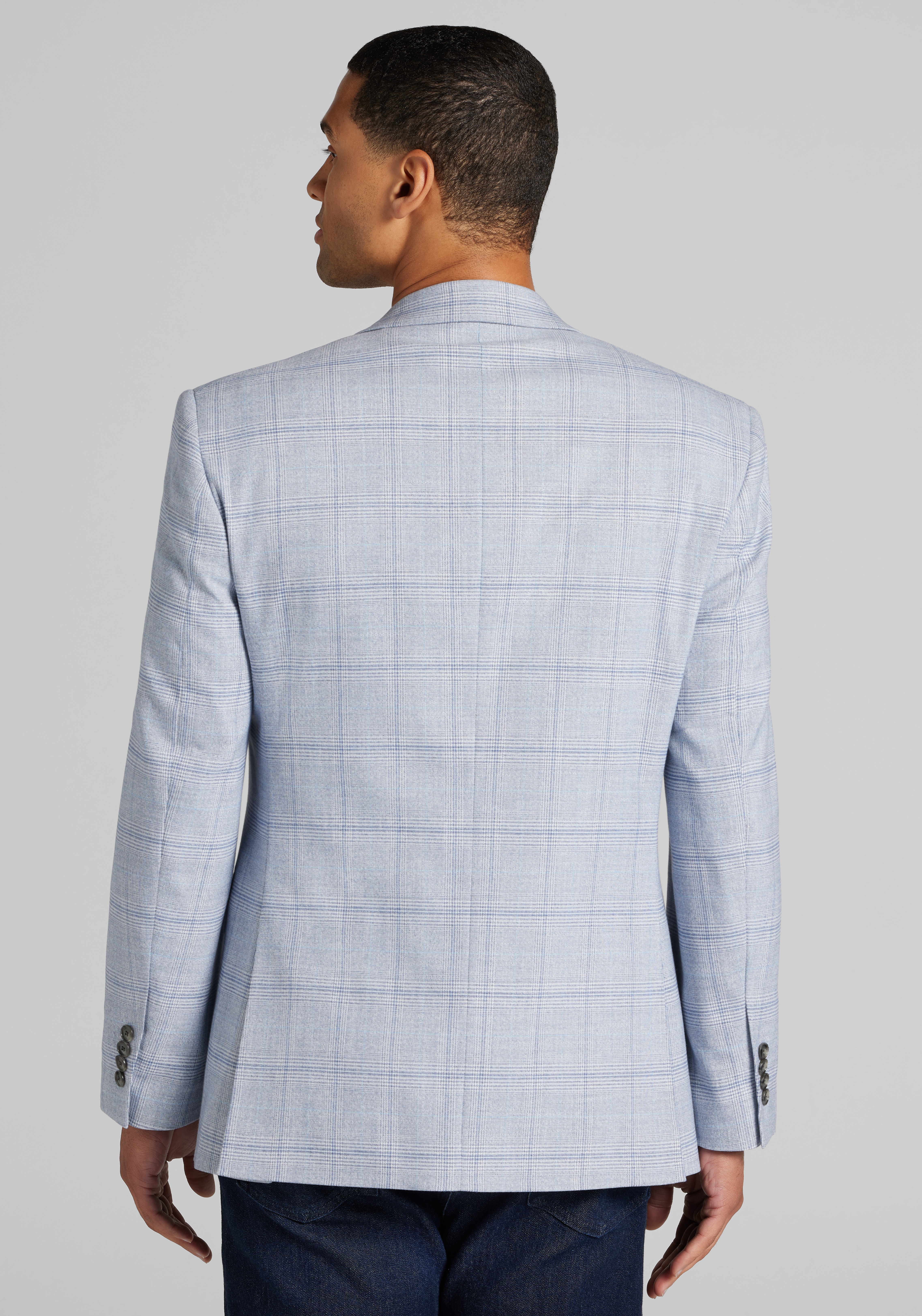 Jos. A. Bank Comfort Stretch Traditional Fit Plaid Sportcoat