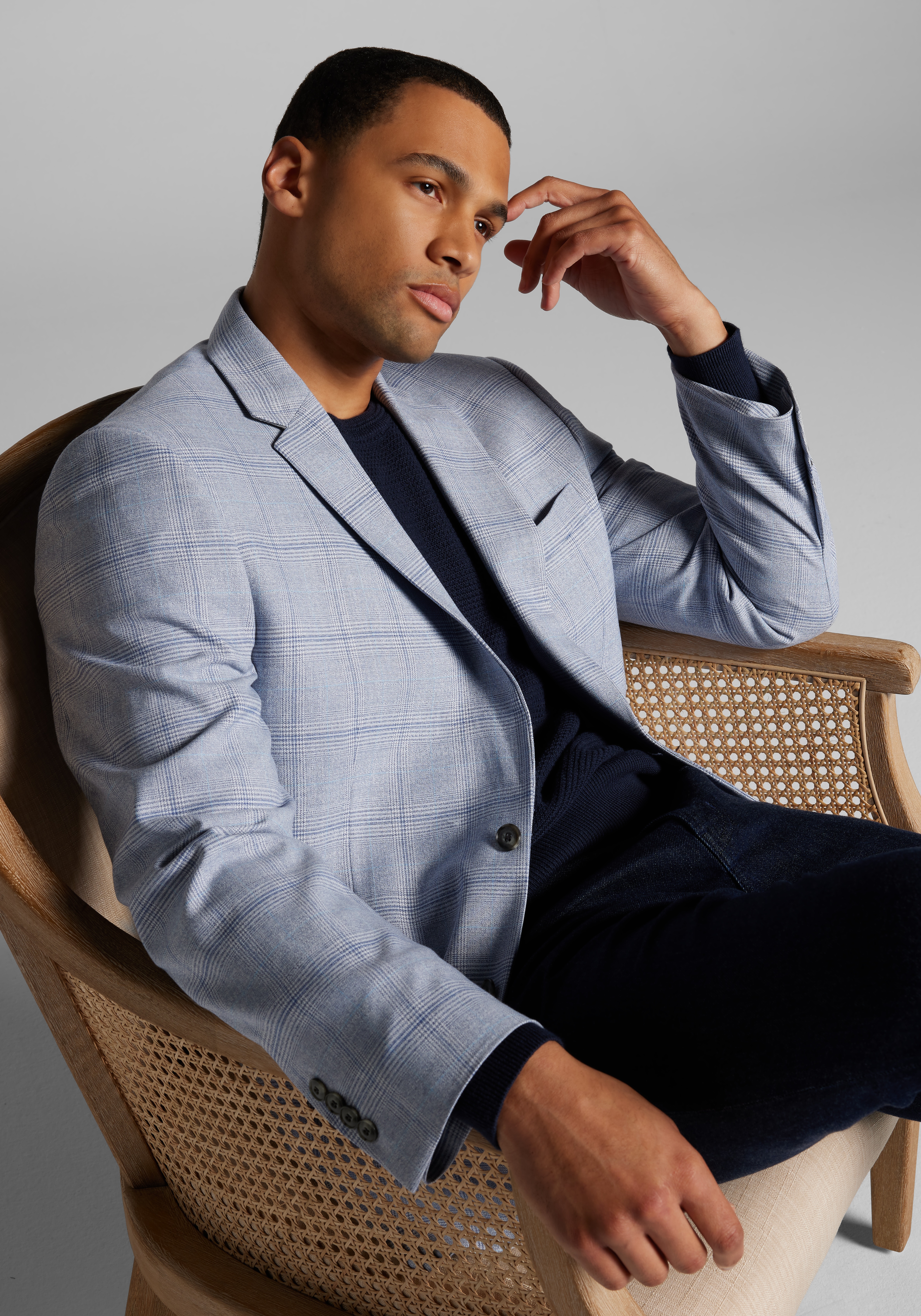 Jos. A. Bank Comfort Stretch Traditional Fit Plaid Sportcoat