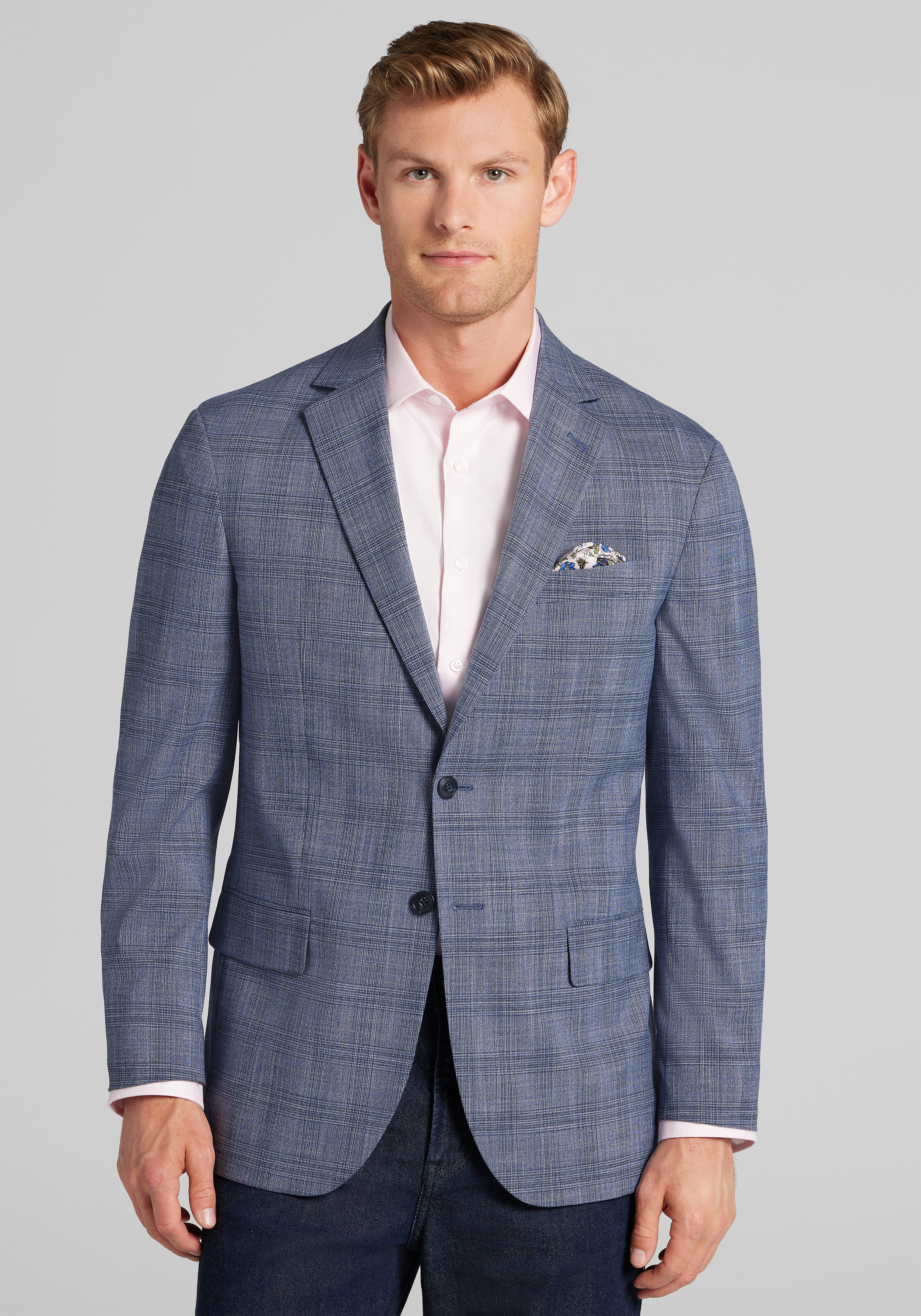 Men's Sale & Clearance, Jos. A. Bank Comfort Stretch Tailored Fit Plaid Sportcoat - Big & Tall - Jos A Bank