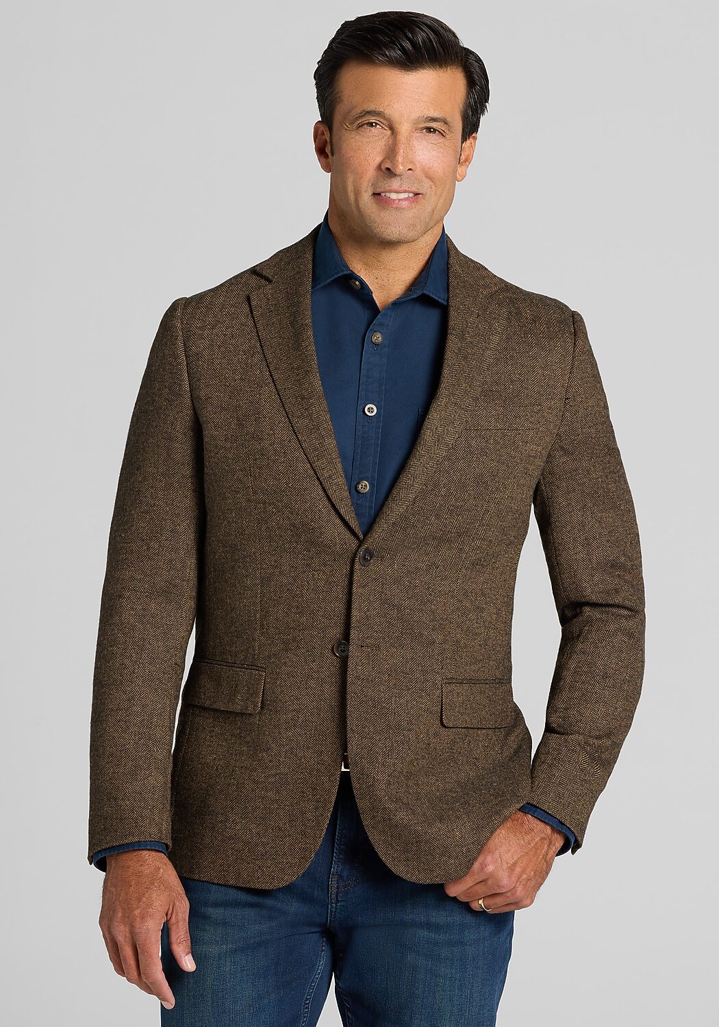 1905 Collection Tailored Fit Herringbone Sportcoat - Big & Tall