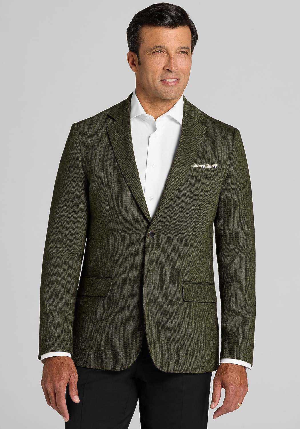 1905 Tailored Fit Herringbone Sportcoat - Big & Tall