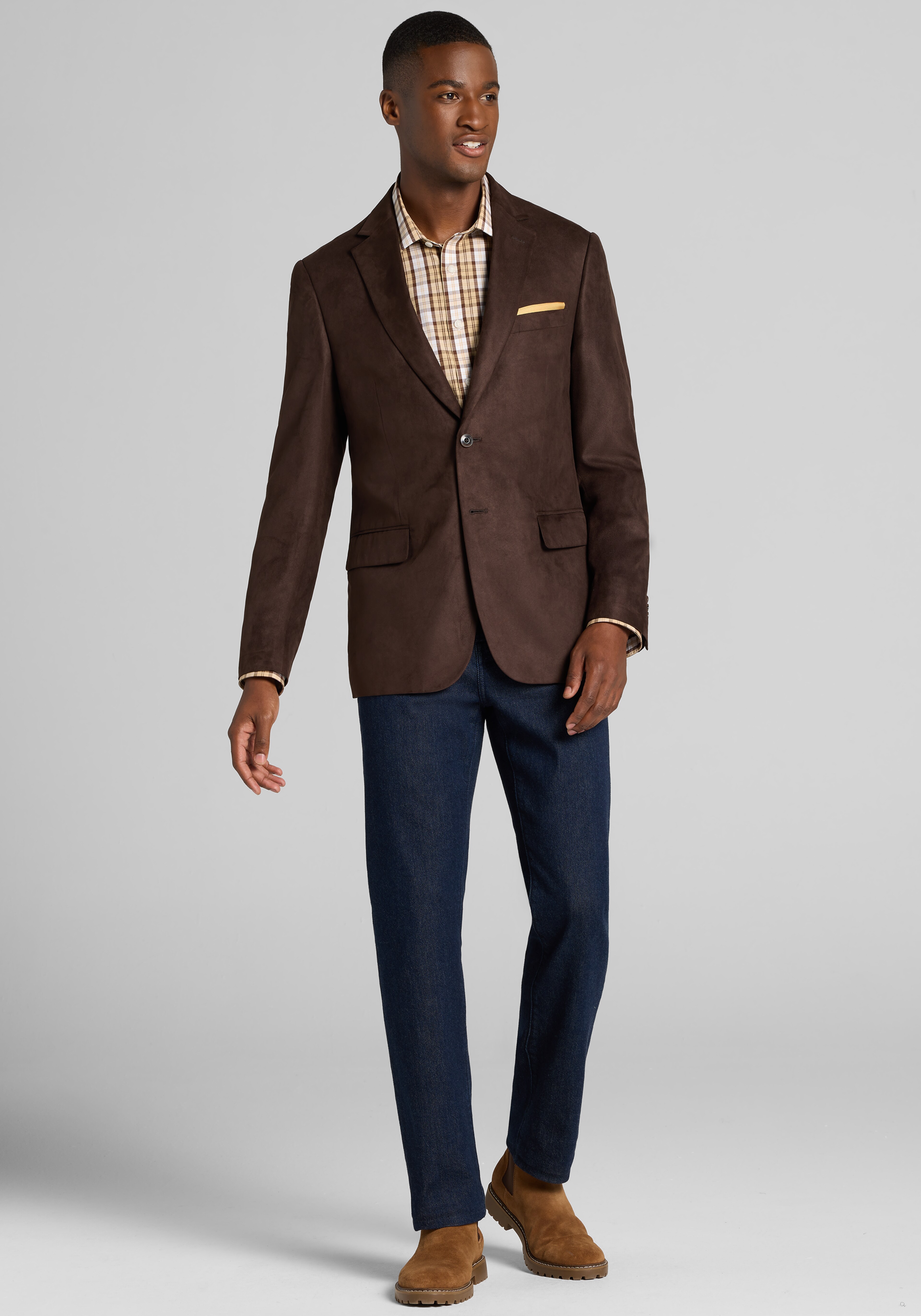 1905 Collection Tailored Fit Faux Suede Sportcoat