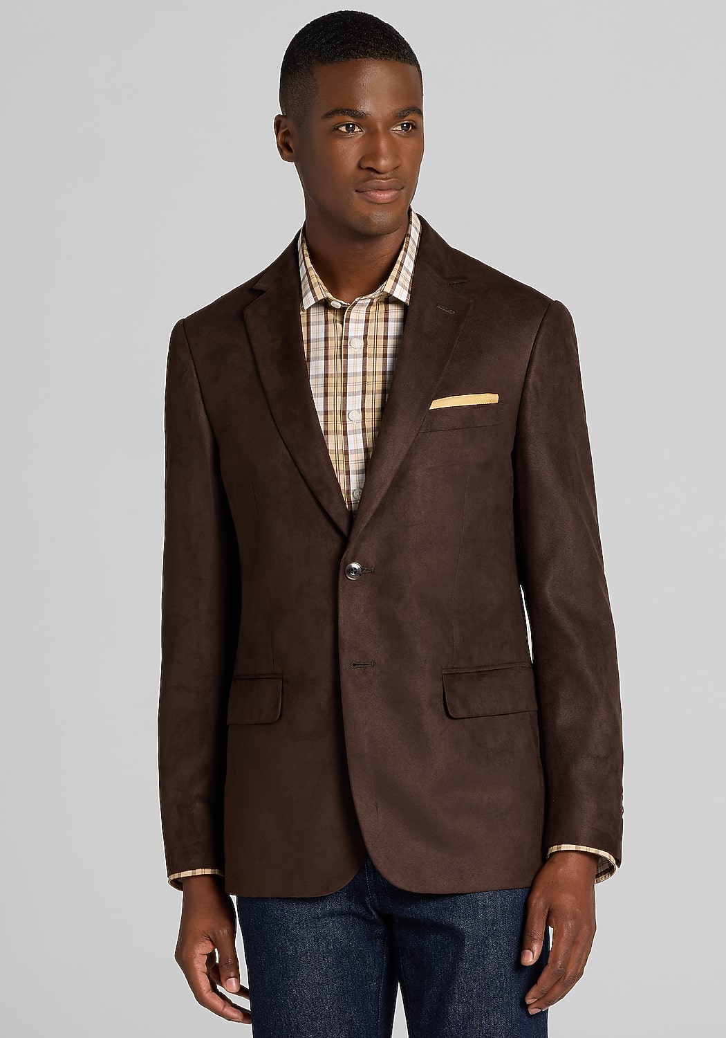 1905 Collection Tailored Fit Faux Suede Sportcoat - Big & Tall