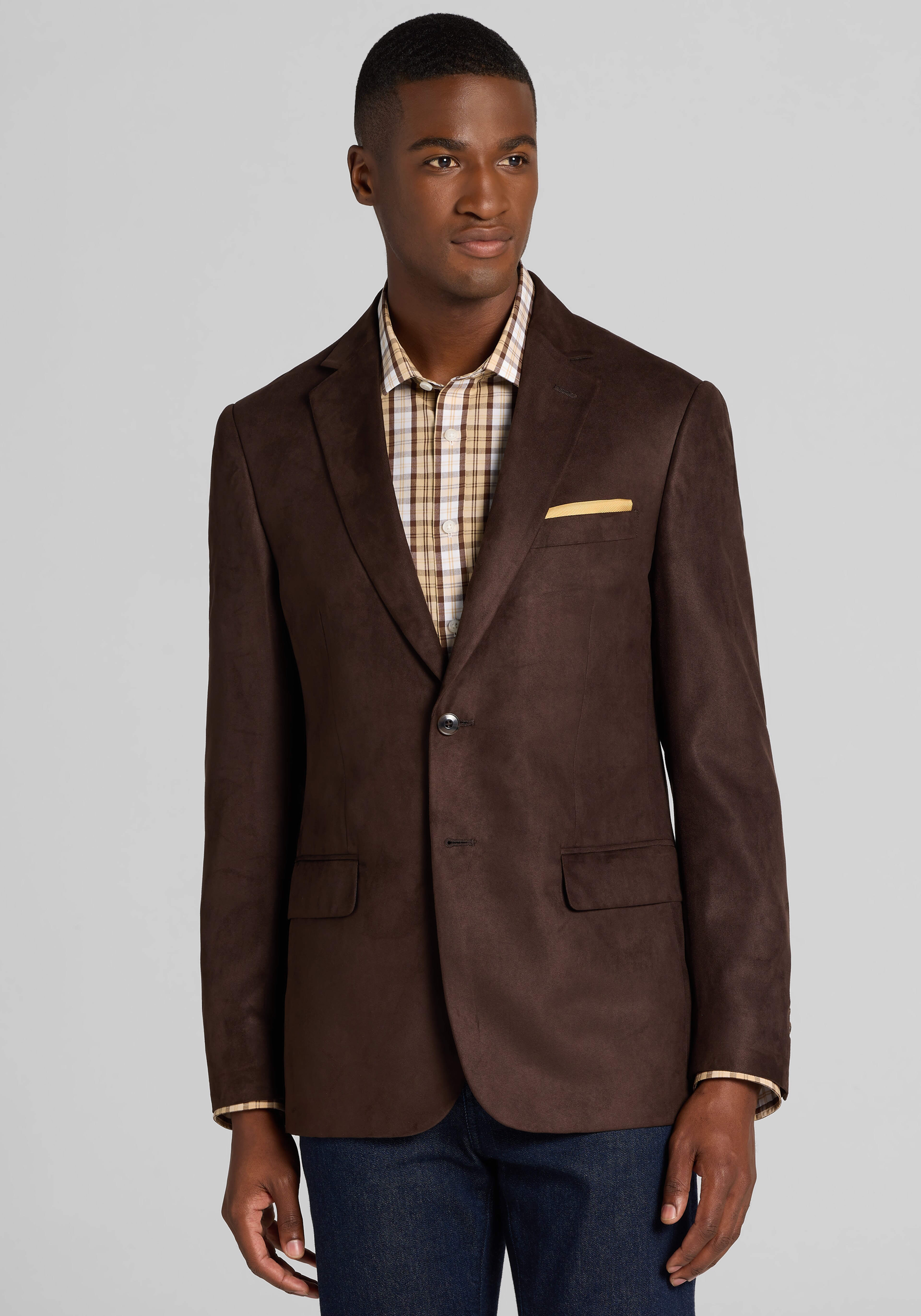 1905 Collection Tailored Fit Faux Suede Sportcoat