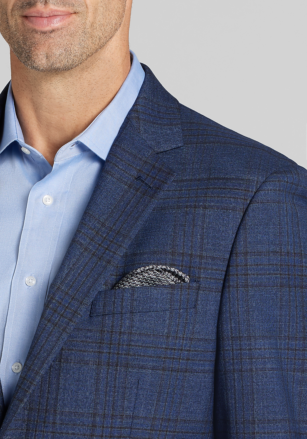 Traveler&reg; COOL<i>MOTION</i> Traditional Fit Plaid Sportcoat
